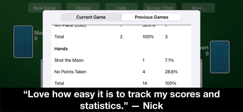 Hearts Card Game—New Classic screenshot 5 - screenshot