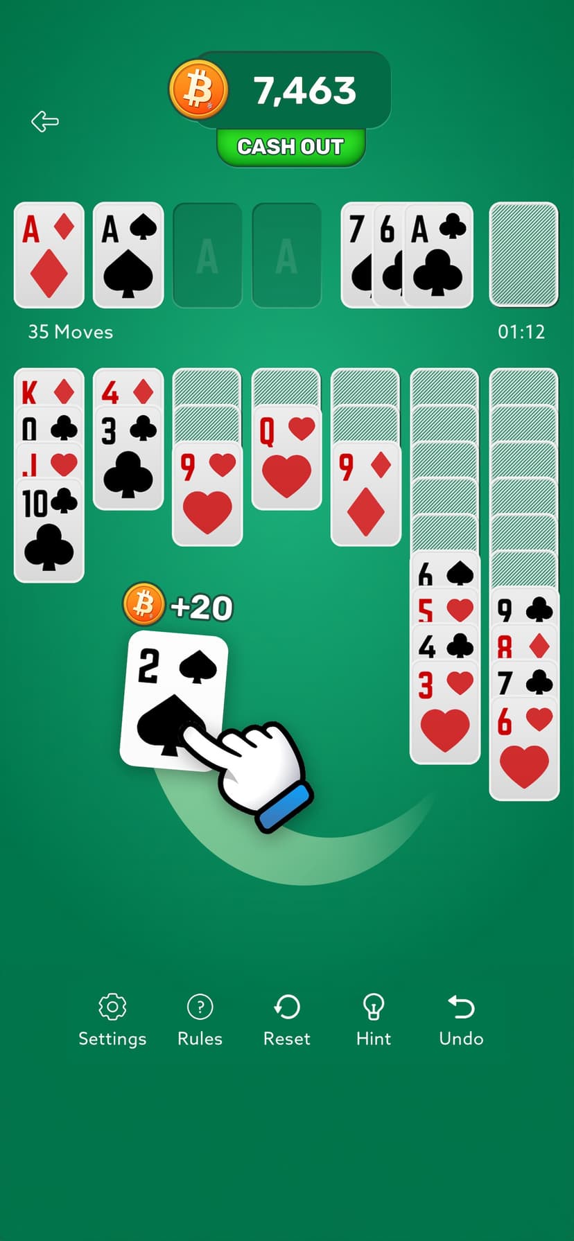 Solitaire - Earn Real Bitcoin screenshot 2 - screenshot