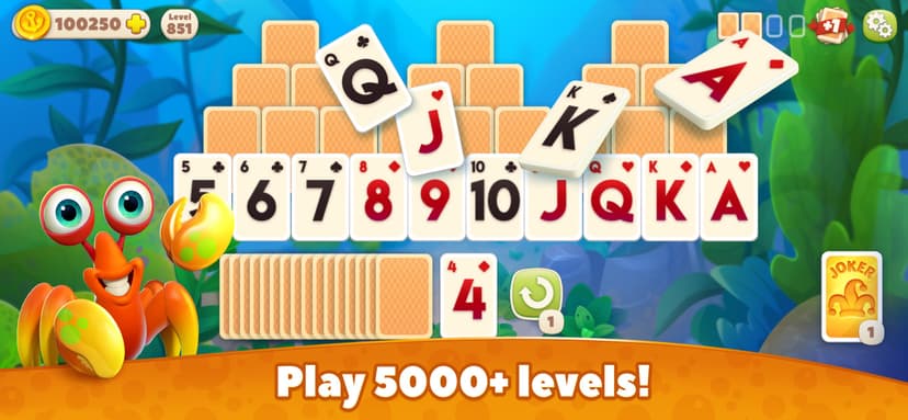 Undersea Solitaire Tripeaks screenshot 1 - screenshot