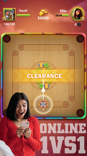 Carrom Super: Disc Game screenshot 1 - screenshot