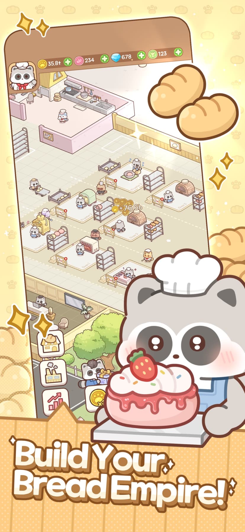 Raccoon Bread Inc: Idle Tycoon screenshot 2 - screenshot