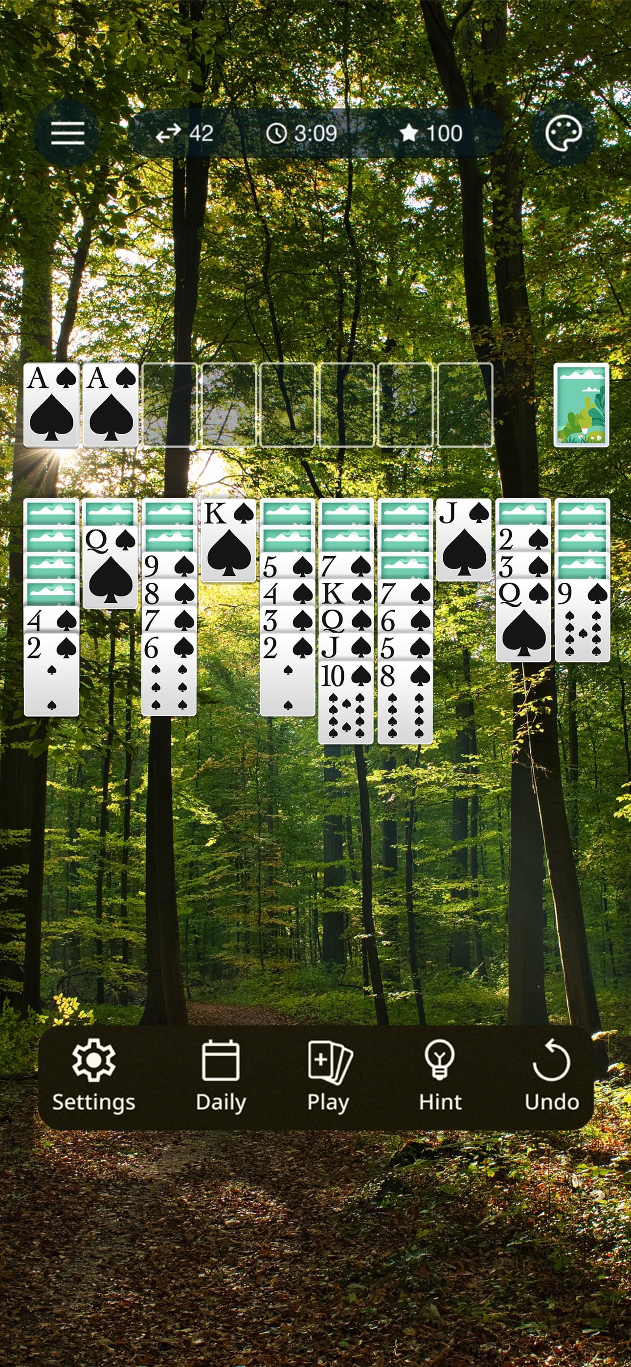 Spider Solitaire: Classic Card screenshot 1 - screenshot