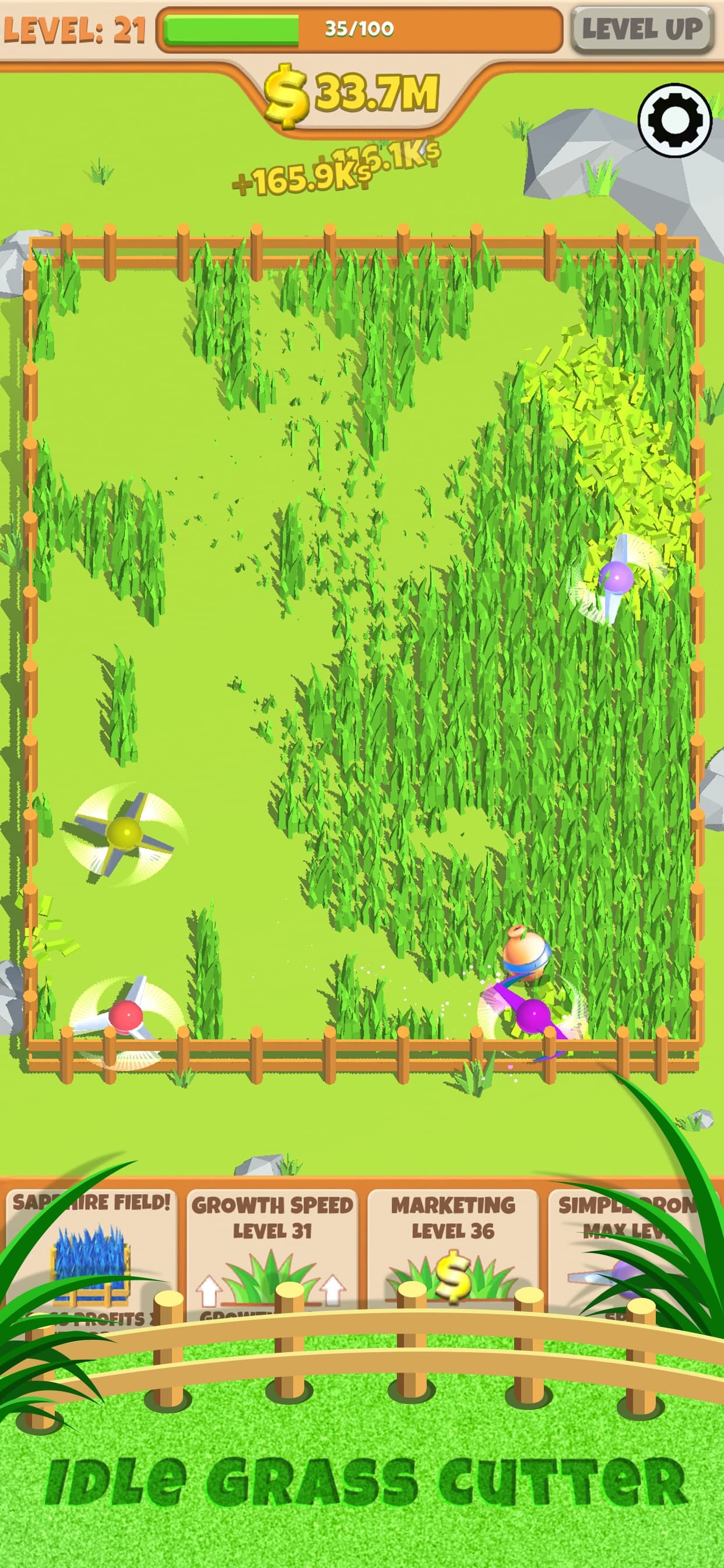 Idle Grass Cutter screenshot 3 - screenshot