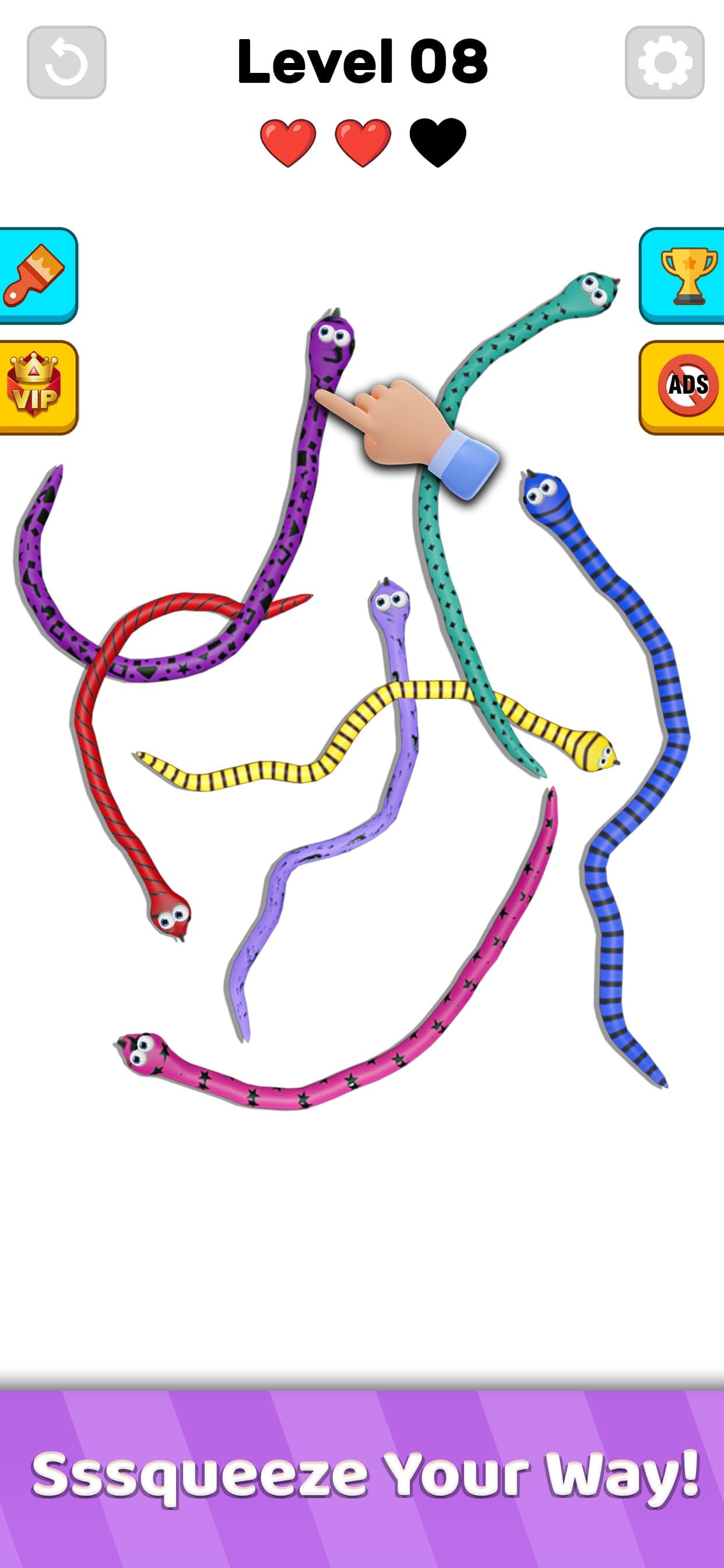 Twisted Snakes: Sorting Game screenshot 3 - screenshot