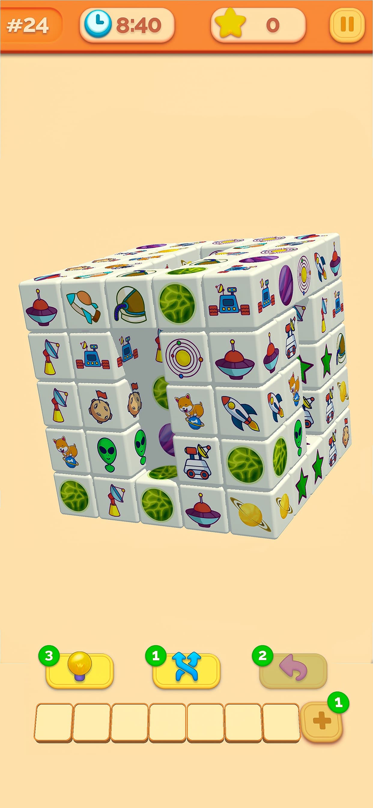 Cube Match 3D Tile Matching screenshot 2 - screenshot