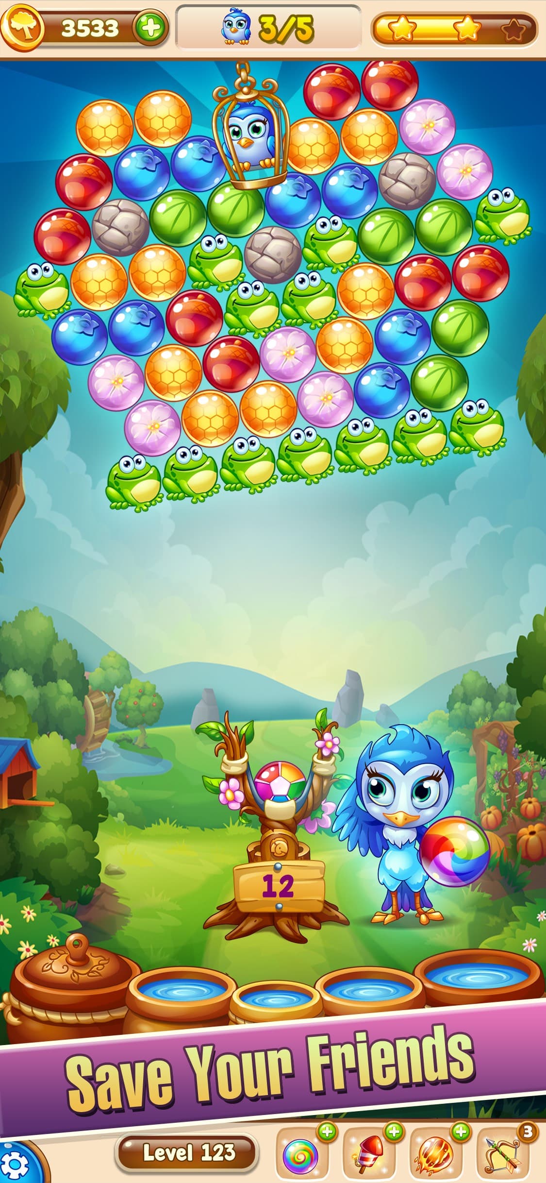 Forest Rescue: Bubble POP screenshot 1 - screenshot
