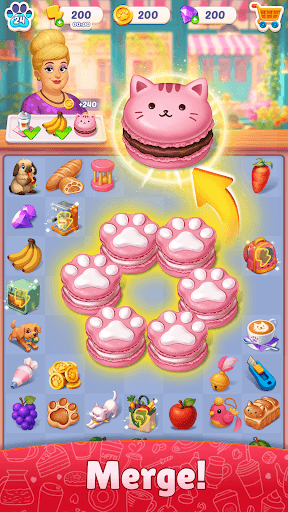 Merge Pet Cafe screenshot 1 - screenshot