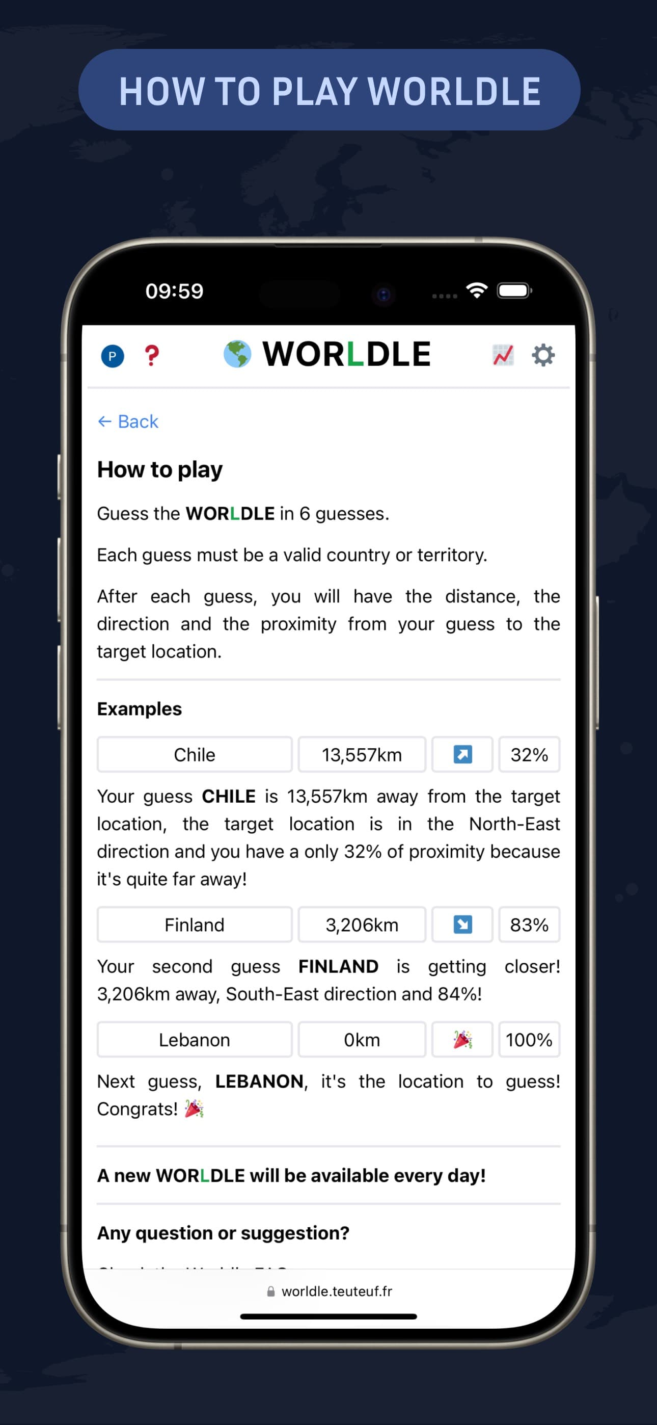 Worldle - Guess The Country! screenshot 7 - screenshot