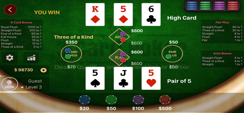 3 Card Poker Casino screenshot 6 - screenshot