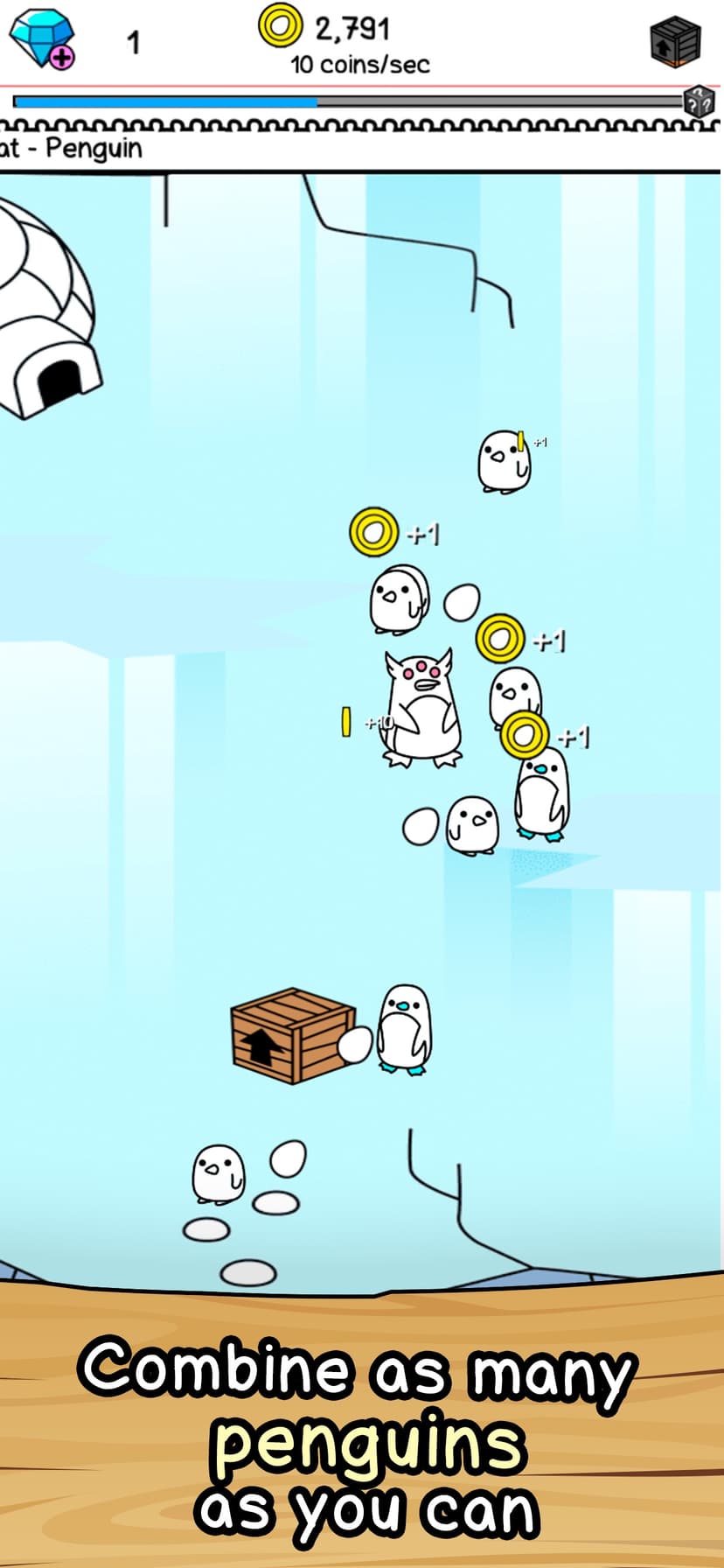 Penguin Merge Evolution screenshot 1 - screenshot