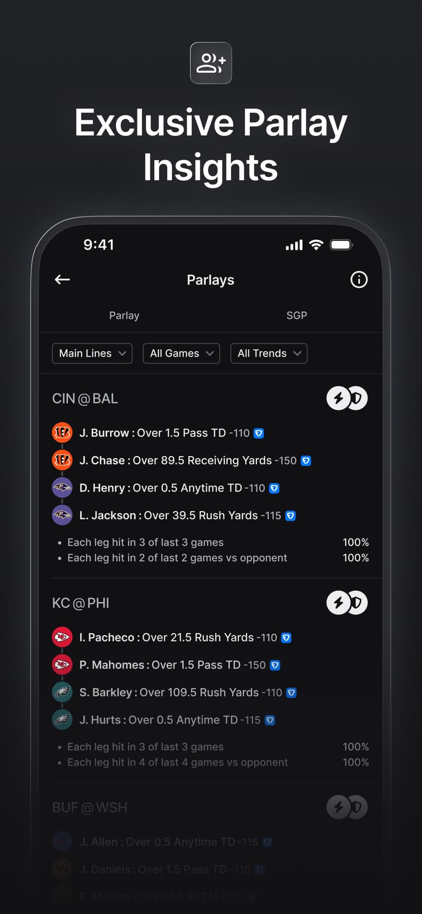 Linemate: Find Your Next Bet screenshot 4 - screenshot