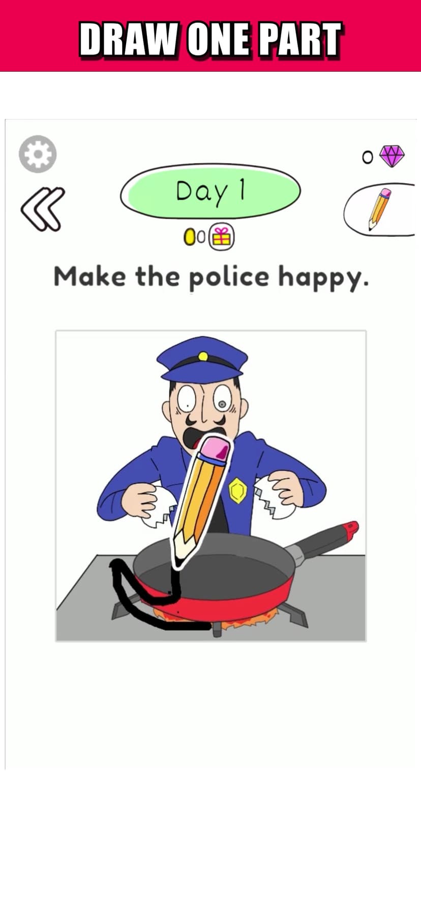Draw Happy Police: Trivia Game screenshot 1 - screenshot