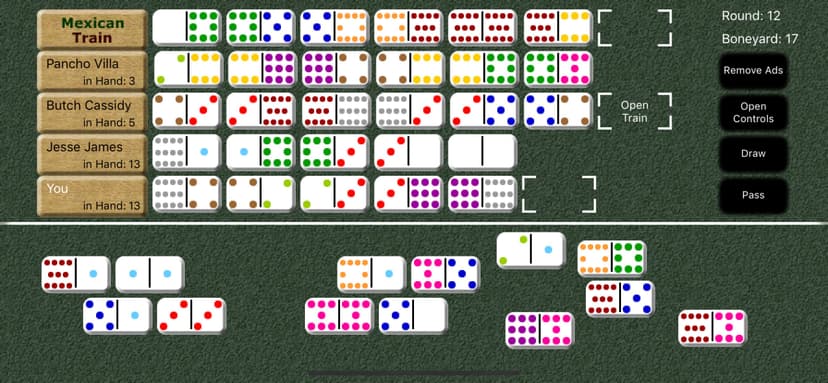 Mexican Train Dominoes screenshot 2 - screenshot