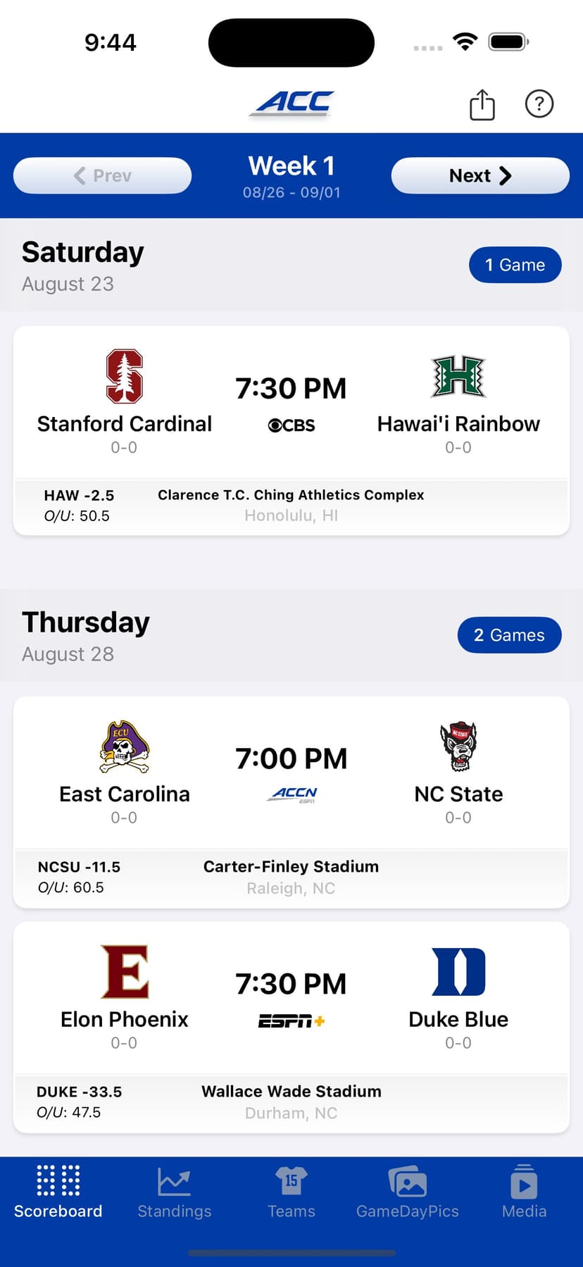 GameDay Live: College Football screenshot 9 - screenshot