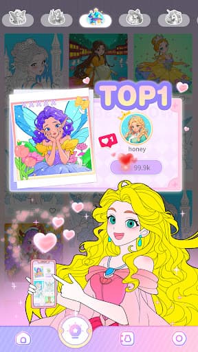 Princess Game Fantasy Coloring screenshot 18 - screenshot