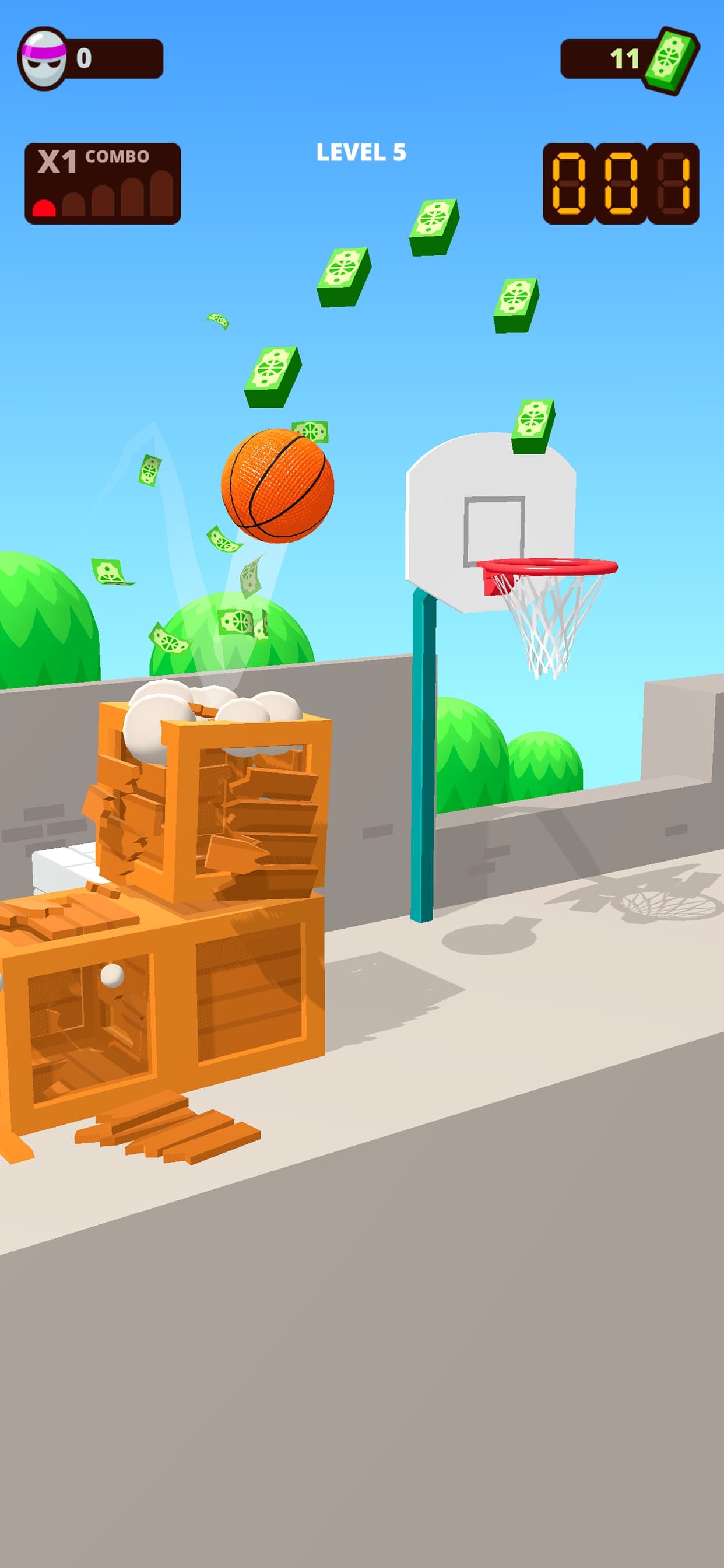 Bounce Dunk - basketball game screenshot 2 - screenshot