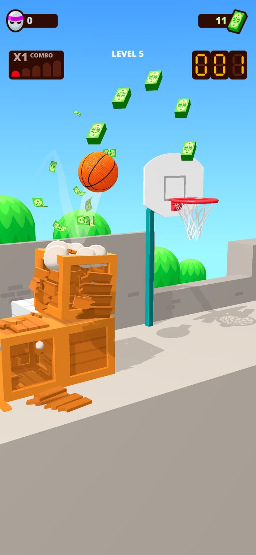 Bounce Dunk - basketball game screenshot 2 - screenshot