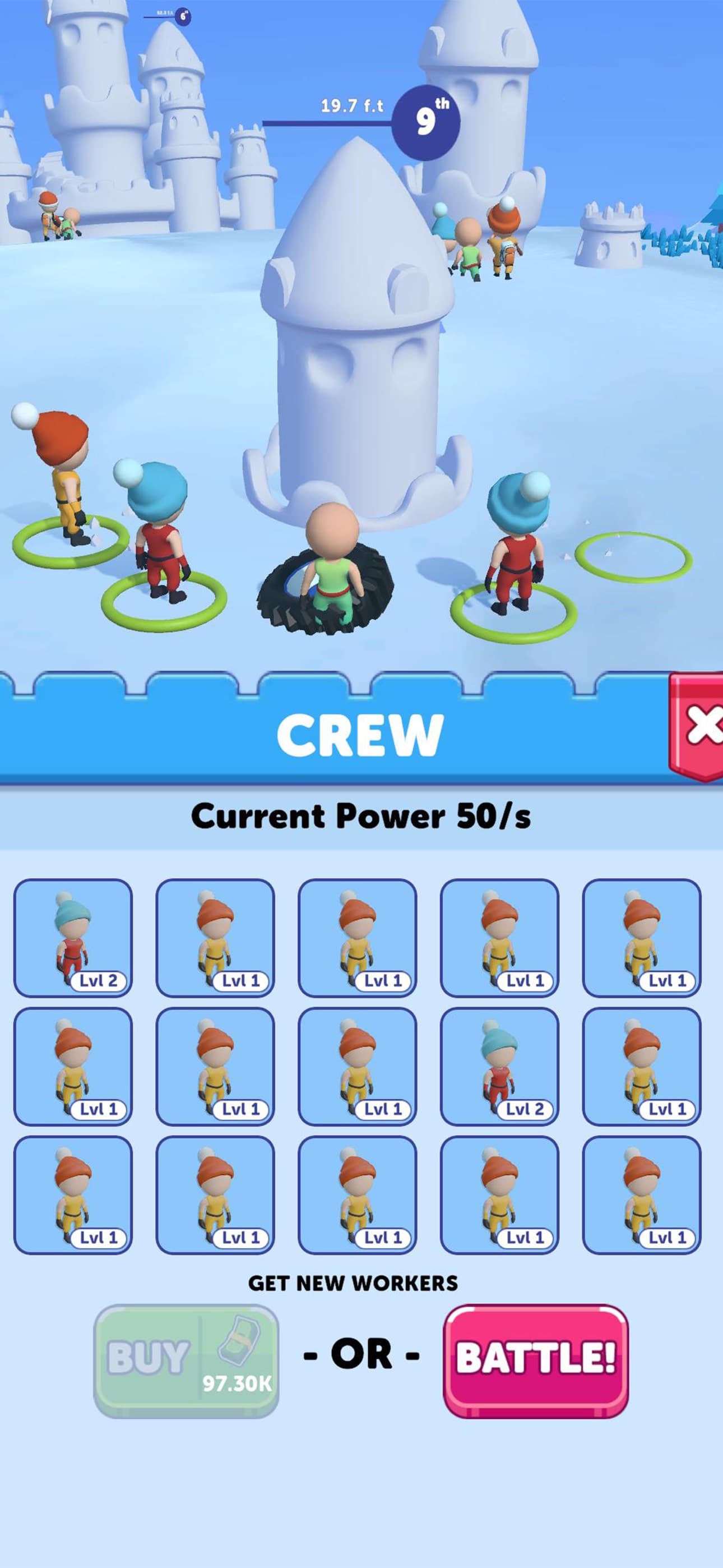 Snow Castle: Idle Clicker screenshot 5 - screenshot