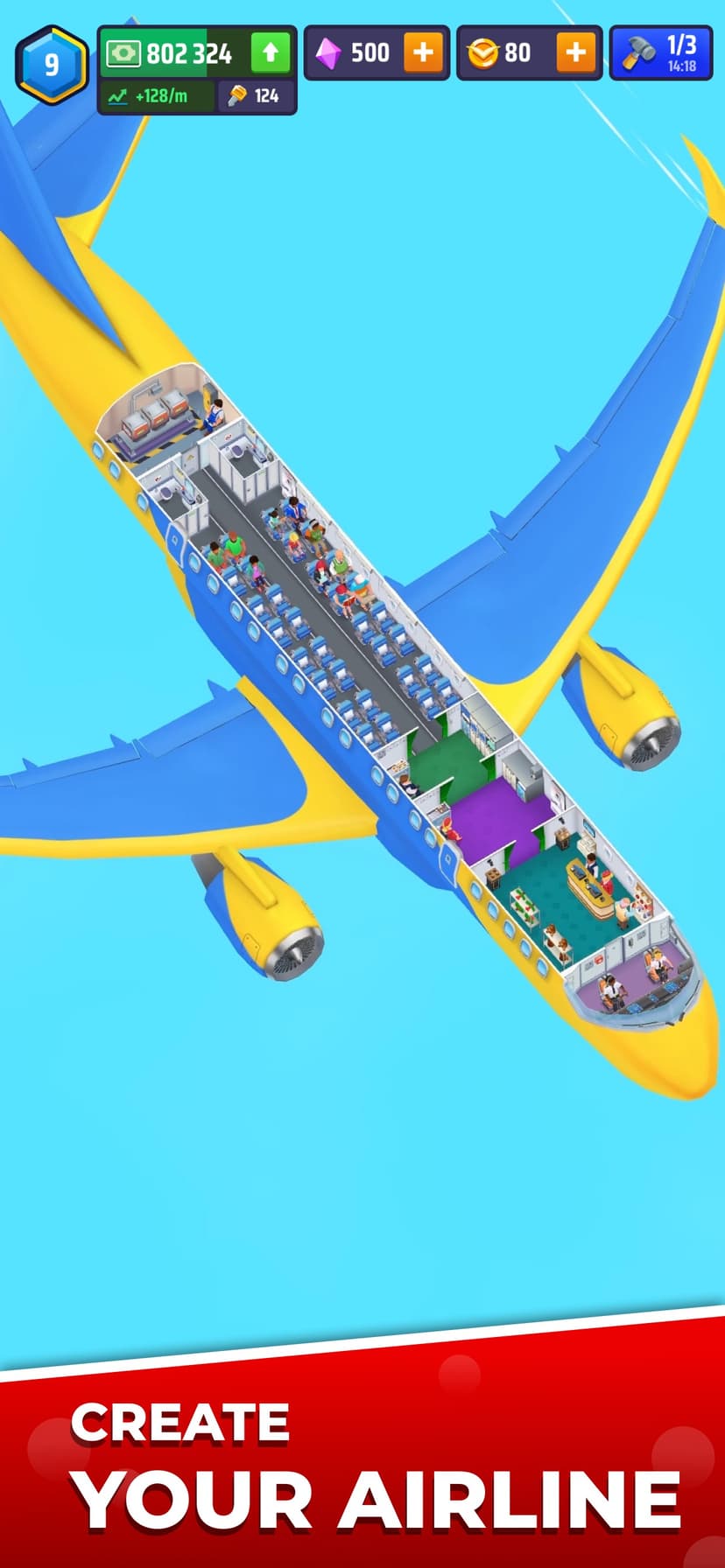 Idle Airplane Inc. Tycoon screenshot 1 - screenshot