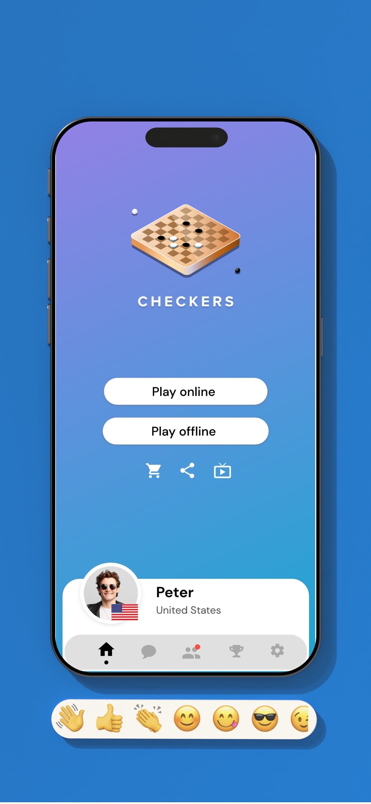 Checkers Online - Dama Game screenshot 4 - screenshot