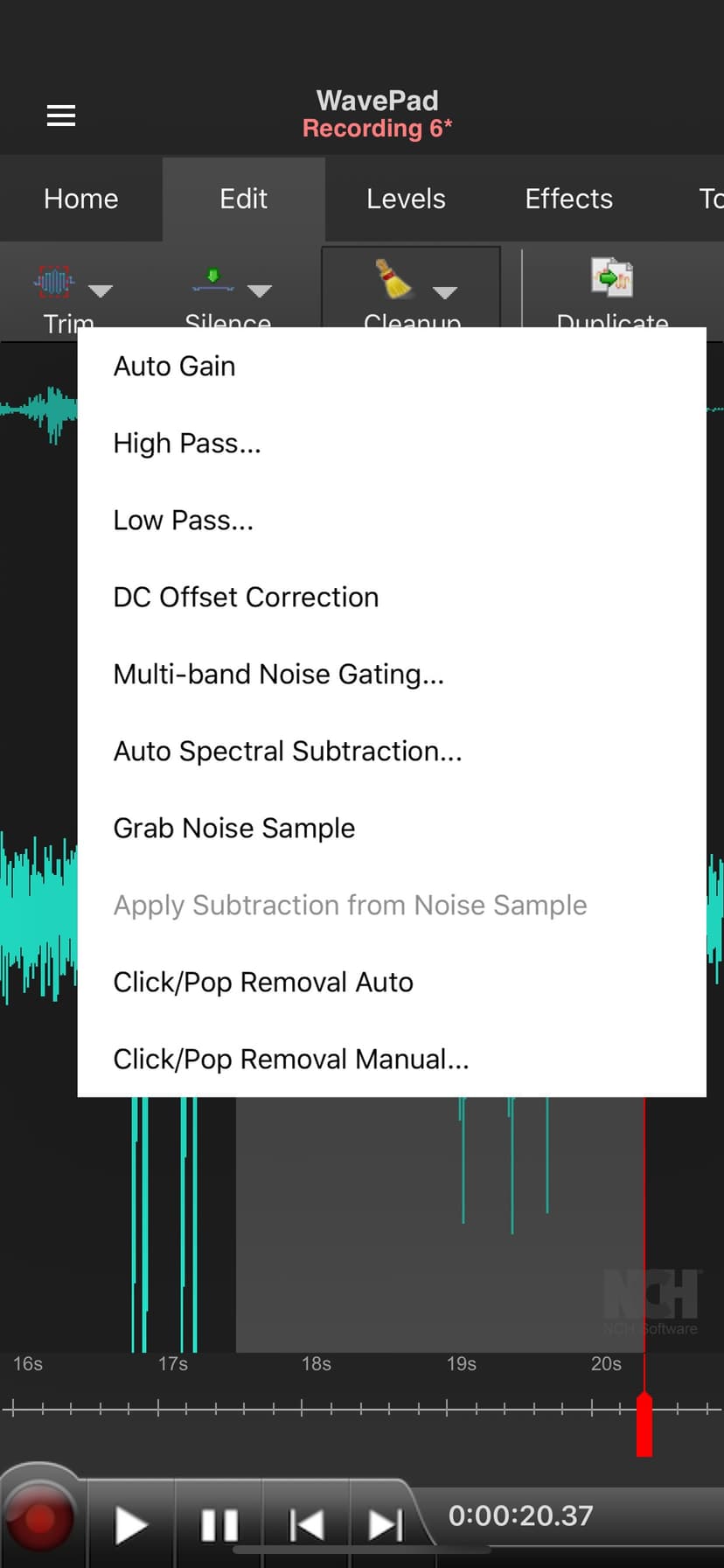 WavePad Music and Audio Editor screenshot 2 - screenshot