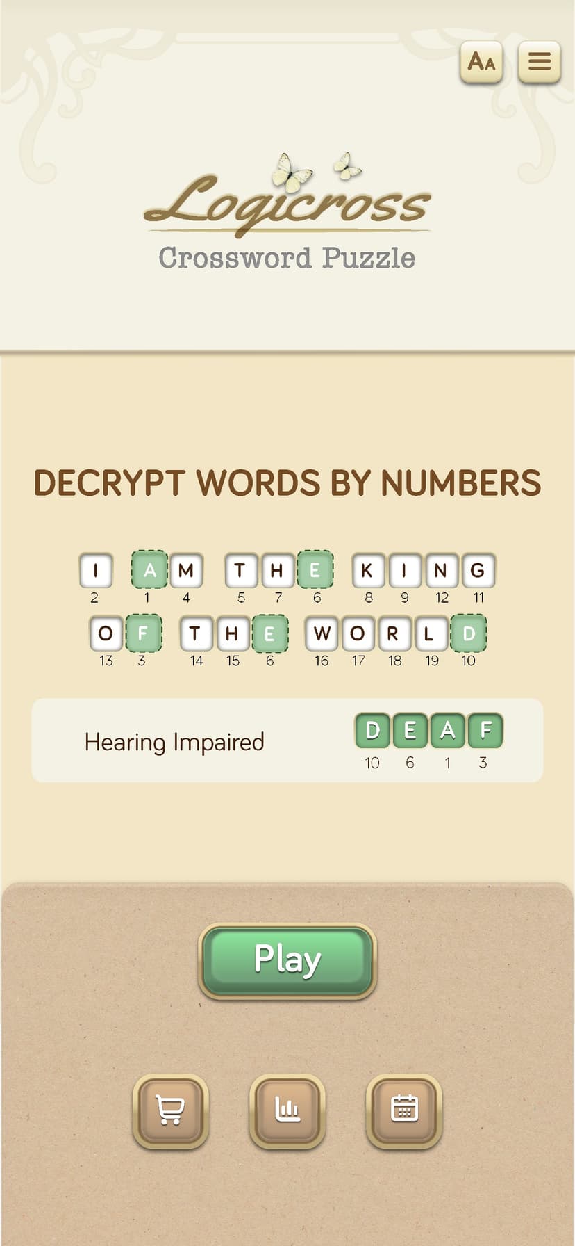 Logicross: Crossword Puzzle screenshot 1 - screenshot
