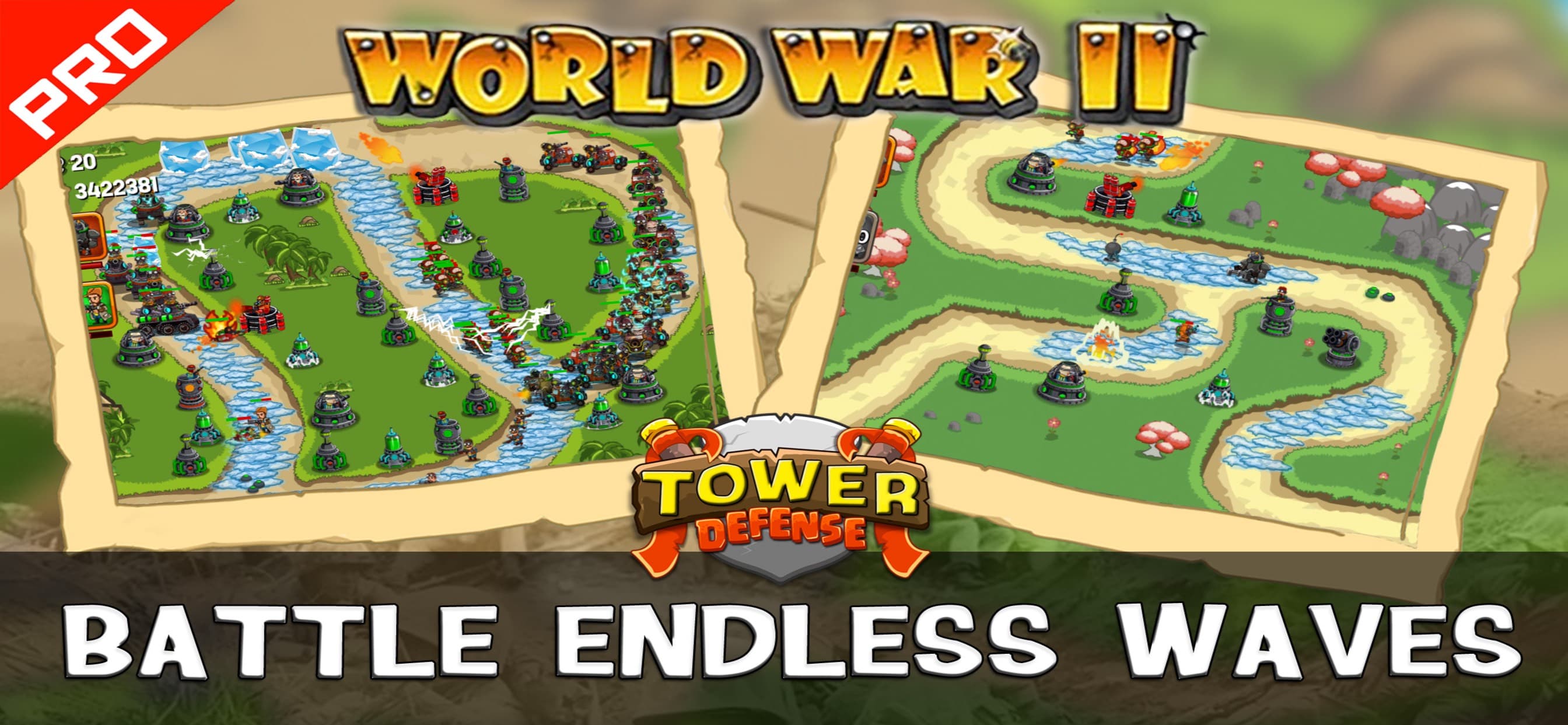 WWII Tower Defense PRO screenshot 1 - screenshot