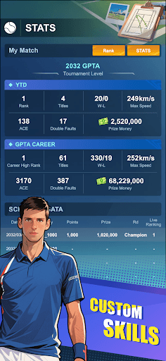Tennis rising star screenshot 5 - screenshot
