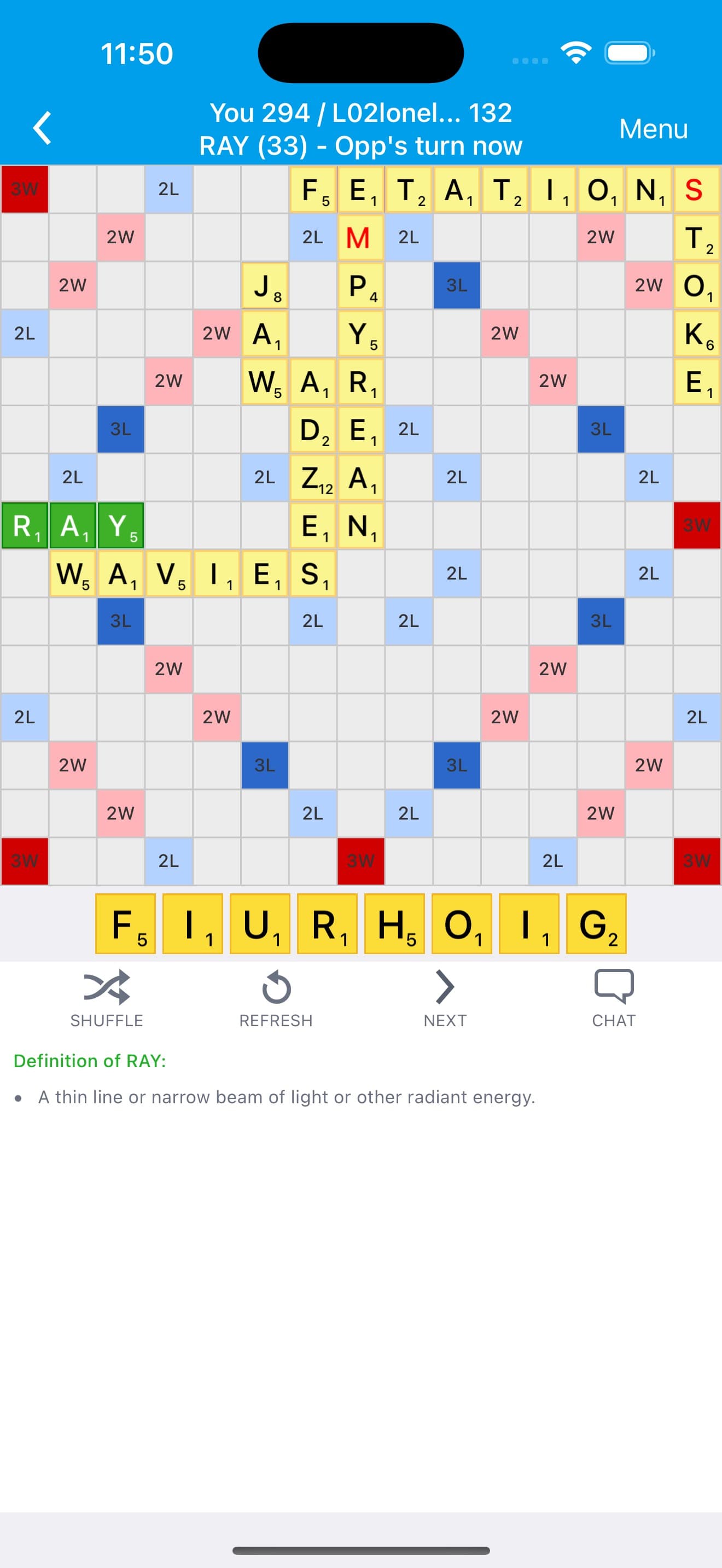 Lexulous Word Game Lite screenshot 1 - screenshot