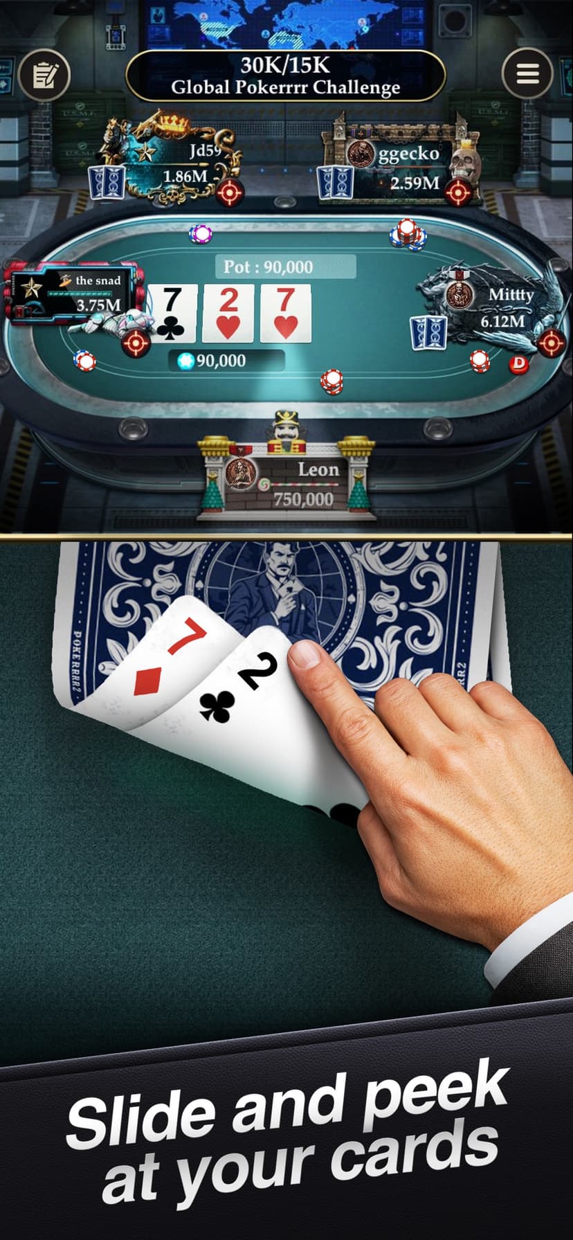 Pokerrrr 2: Texas Holdem Poker screenshot 3 - screenshot