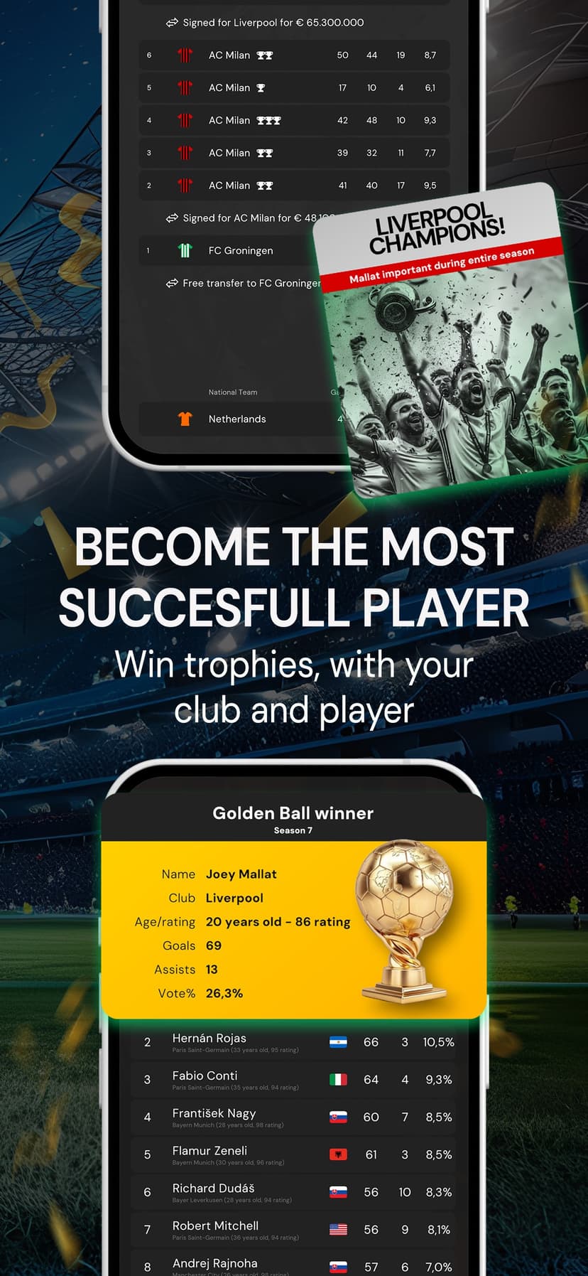 Club Legend - Football Game screenshot 9 - screenshot