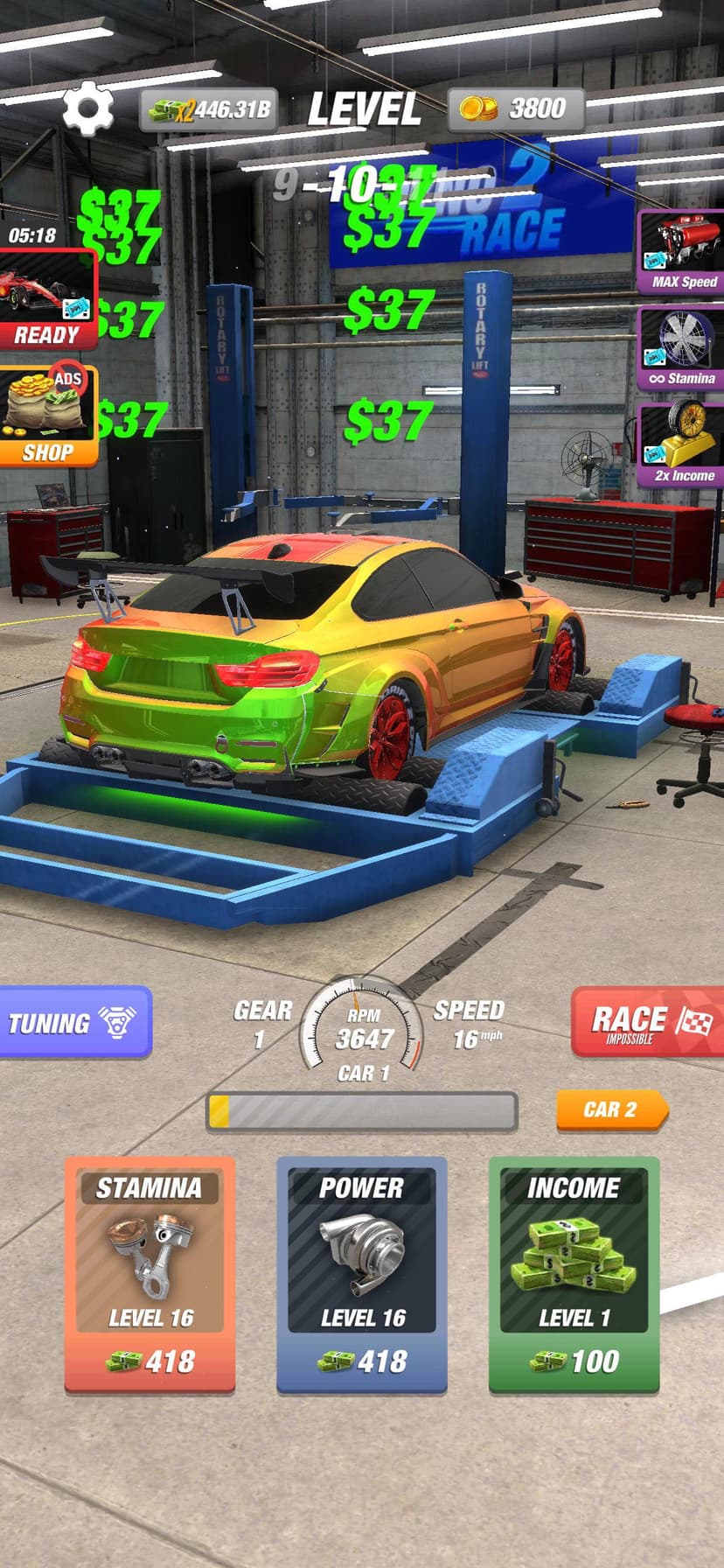 Dyno 2 Race - Car Tuning screenshot 2 - screenshot