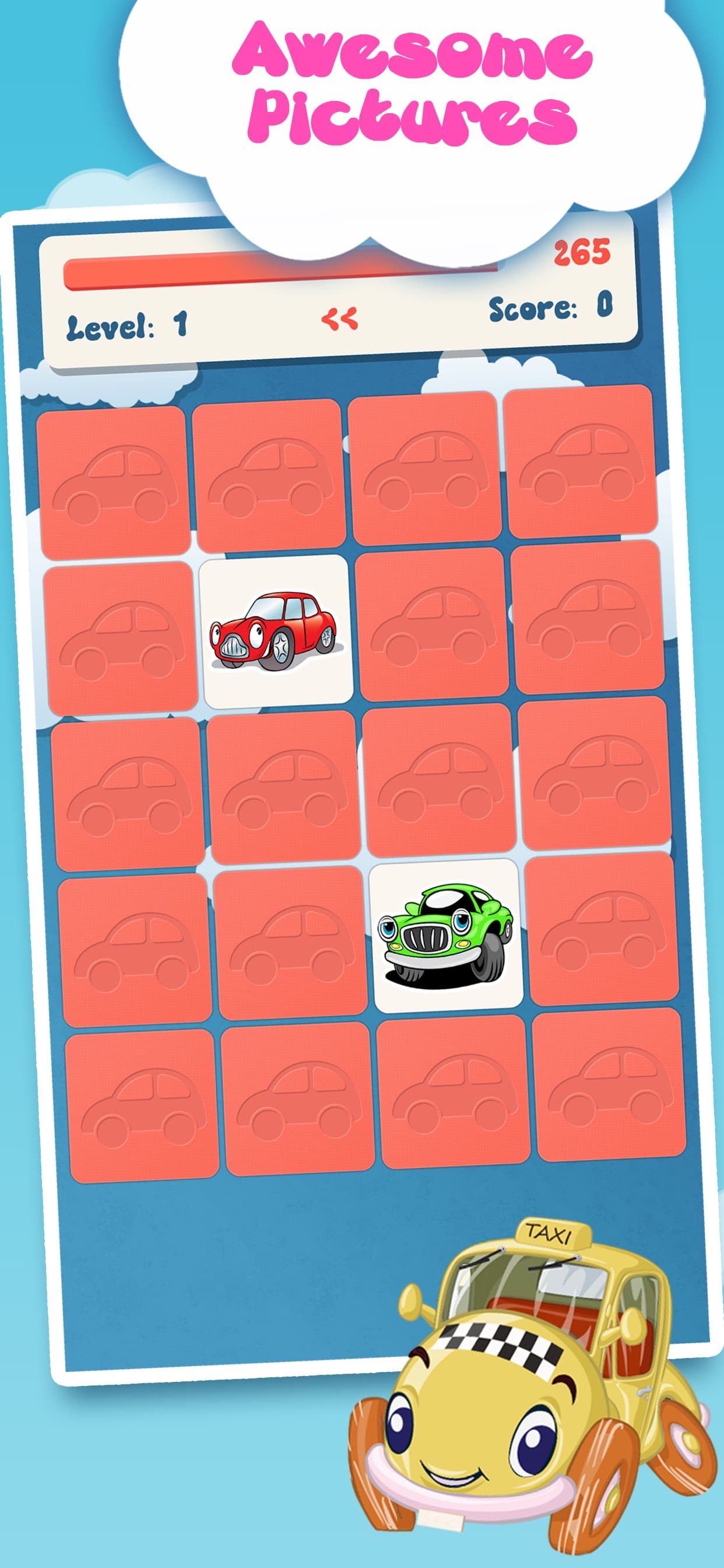 Matching family game: Cars screenshot 2 - screenshot