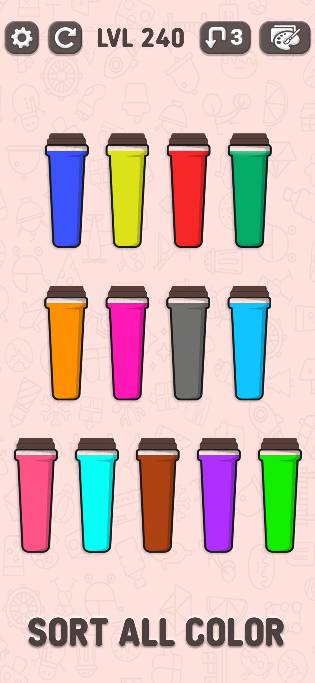 SortPuz 3d - Soda water Sort screenshot 1 - screenshot