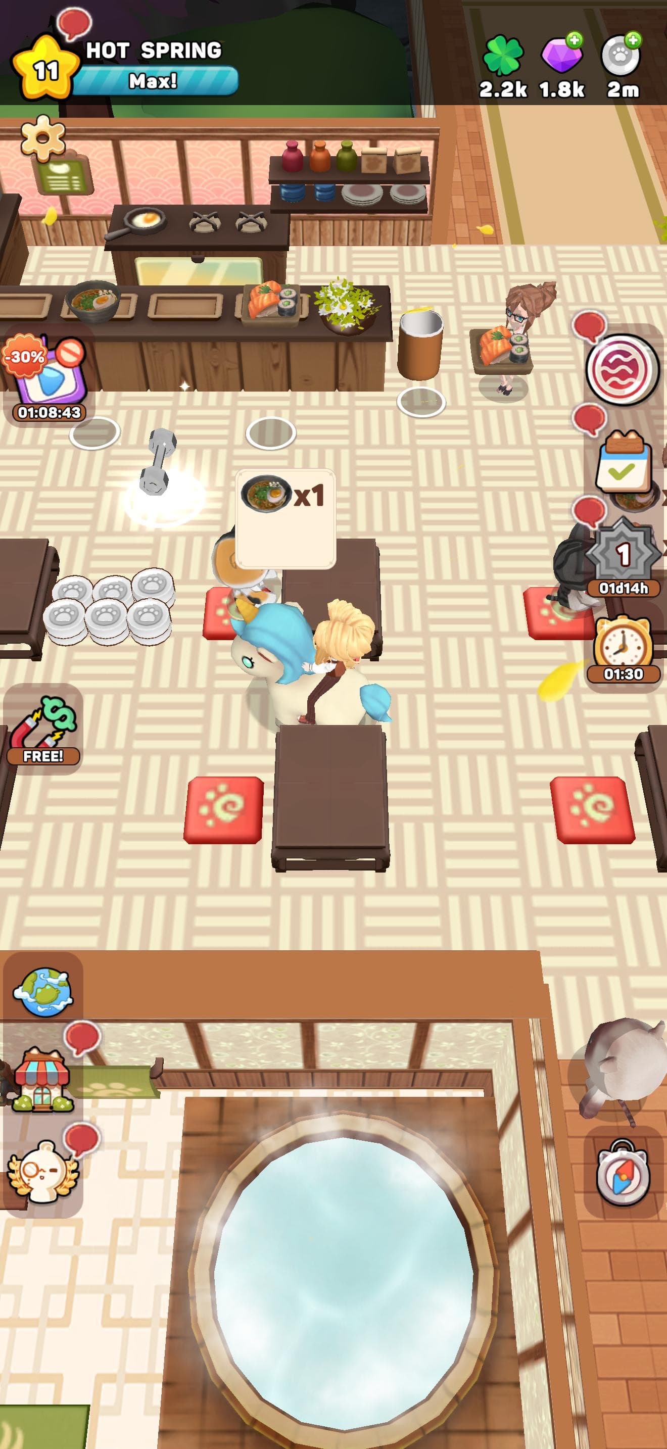 Kawaii Hot Spring: Idle Tycoon screenshot 5 - screenshot