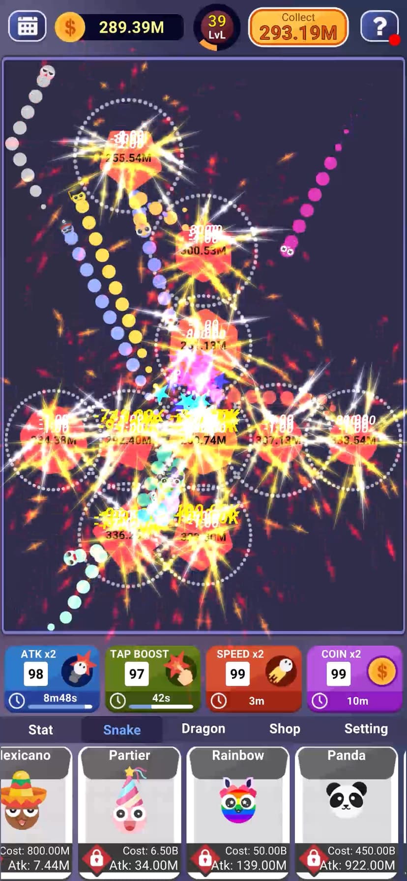 Idle Snake VS Block screenshot 3 - screenshot