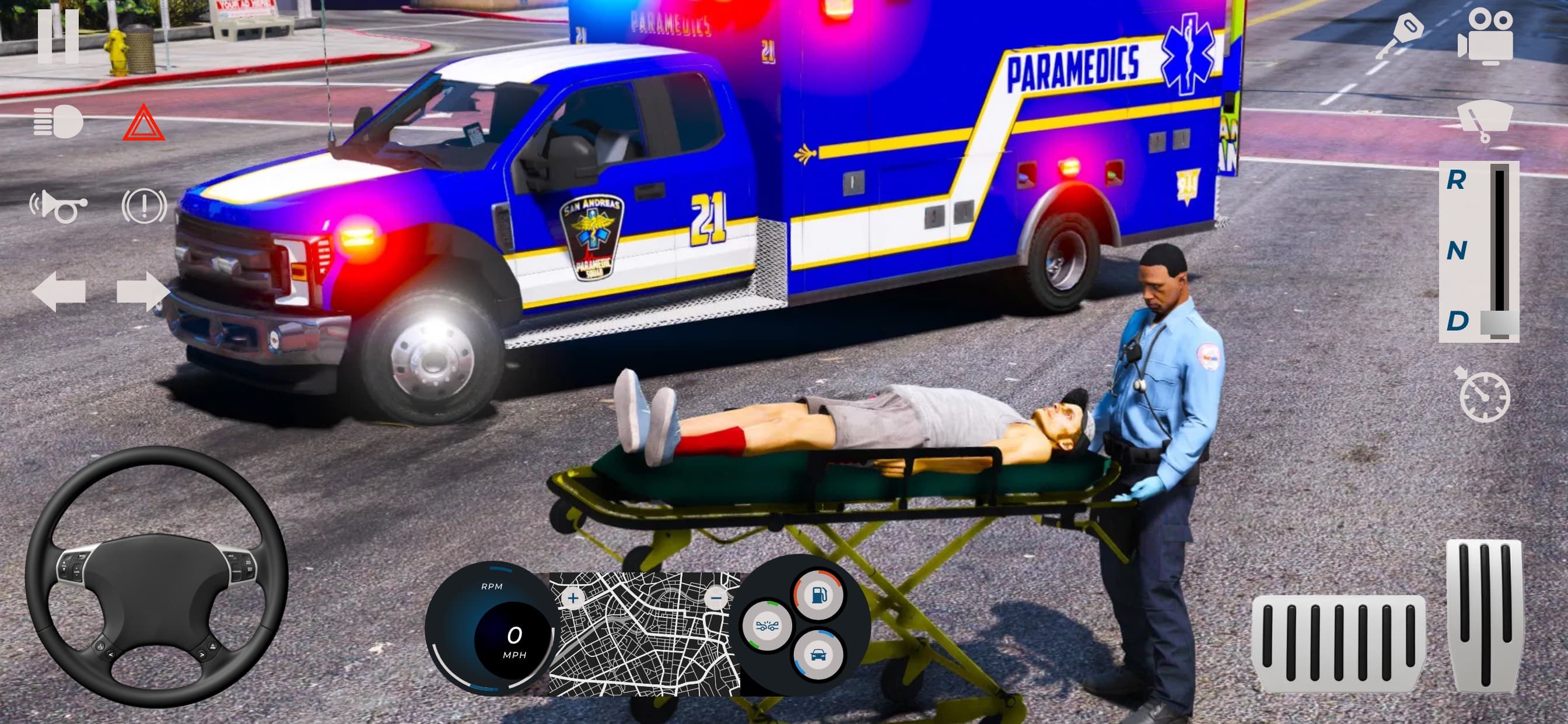 Ambulance city car simulator screenshot 2 - screenshot