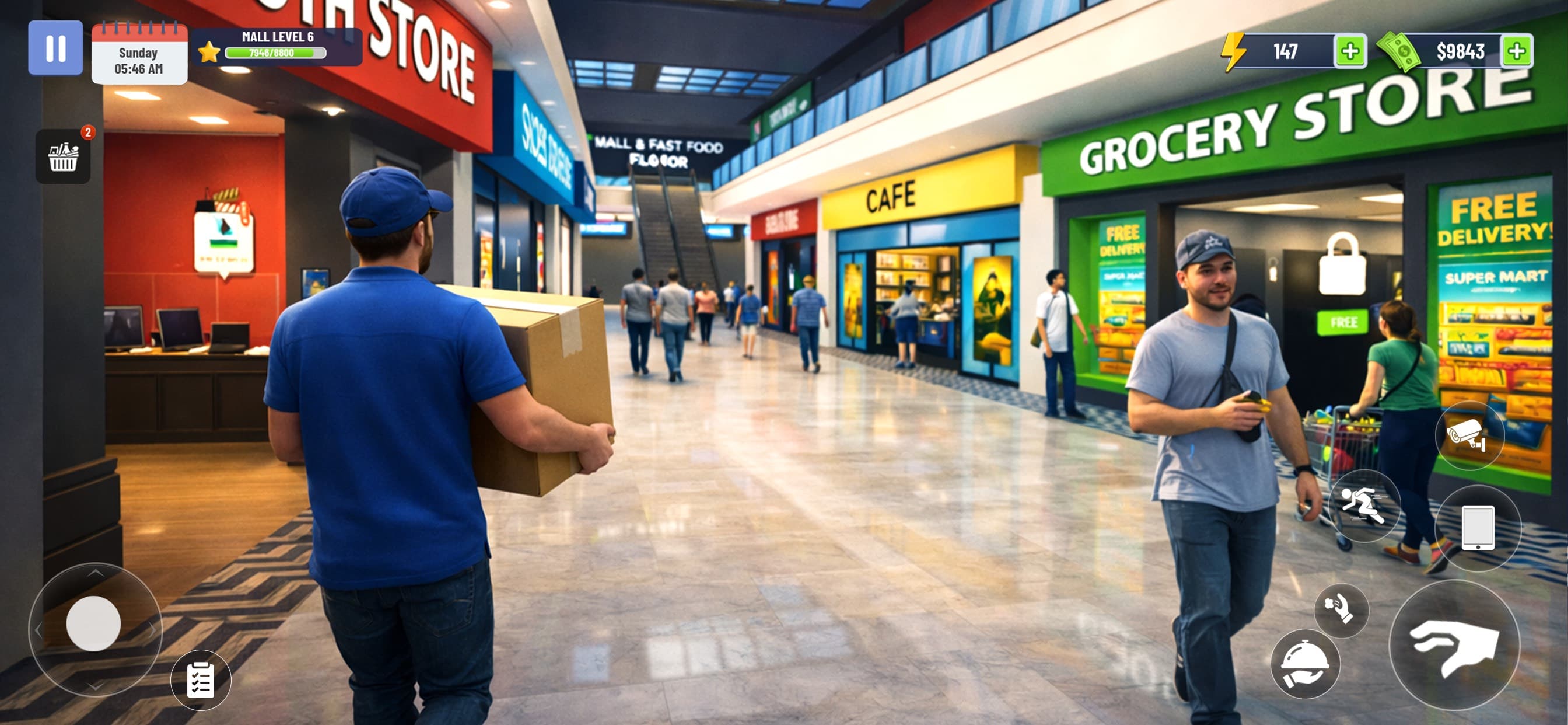 Mall & Fast Food Simulator 3D screenshot 2 - screenshot