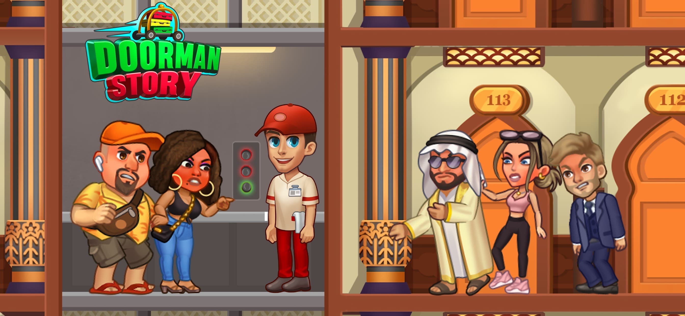 Doorman Story. Hotel simulator screenshot 1 - screenshot