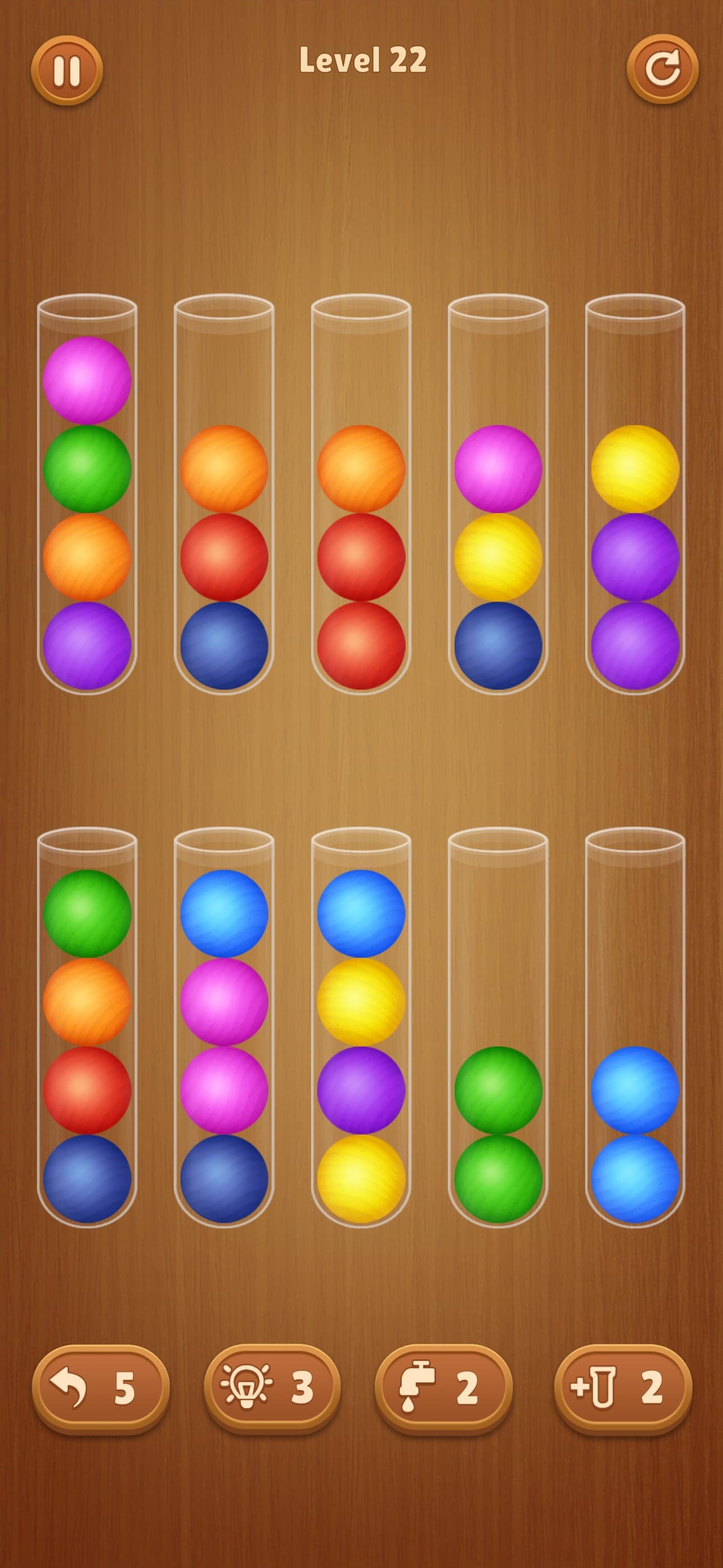 Color Ball Sort Wooden Puzzle screenshot 5 - screenshot