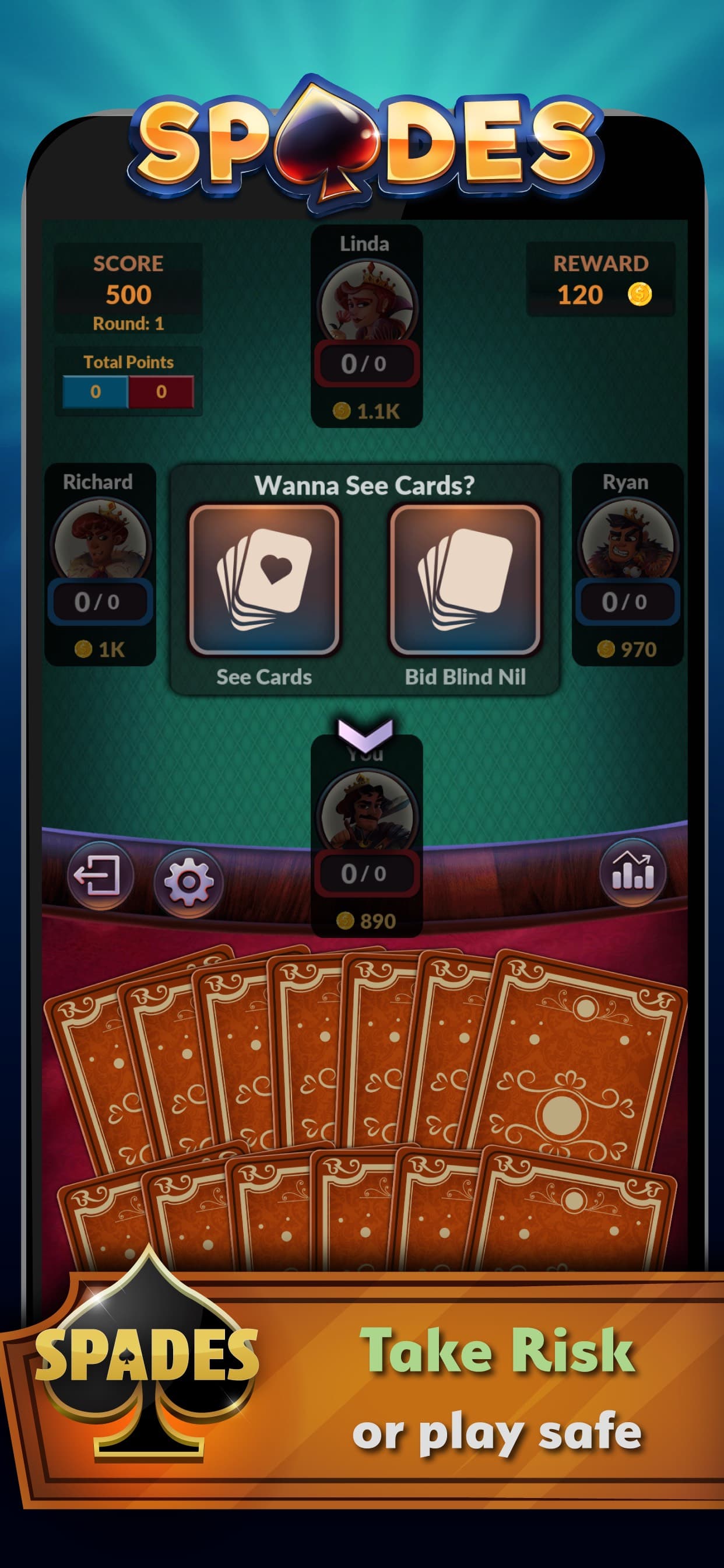 Spades - Offline screenshot 2 - screenshot