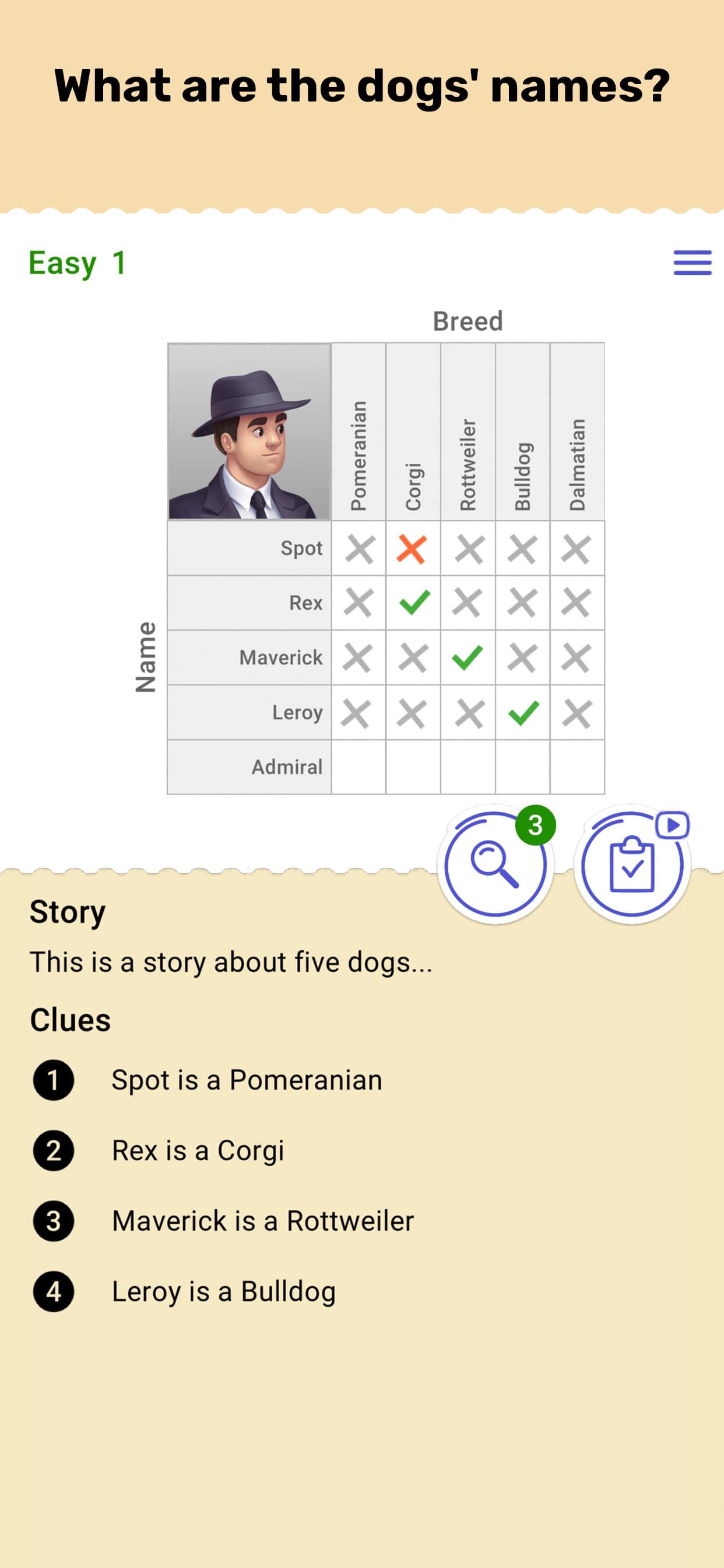 Cross Logic Puzzle Game screenshot 1 - screenshot