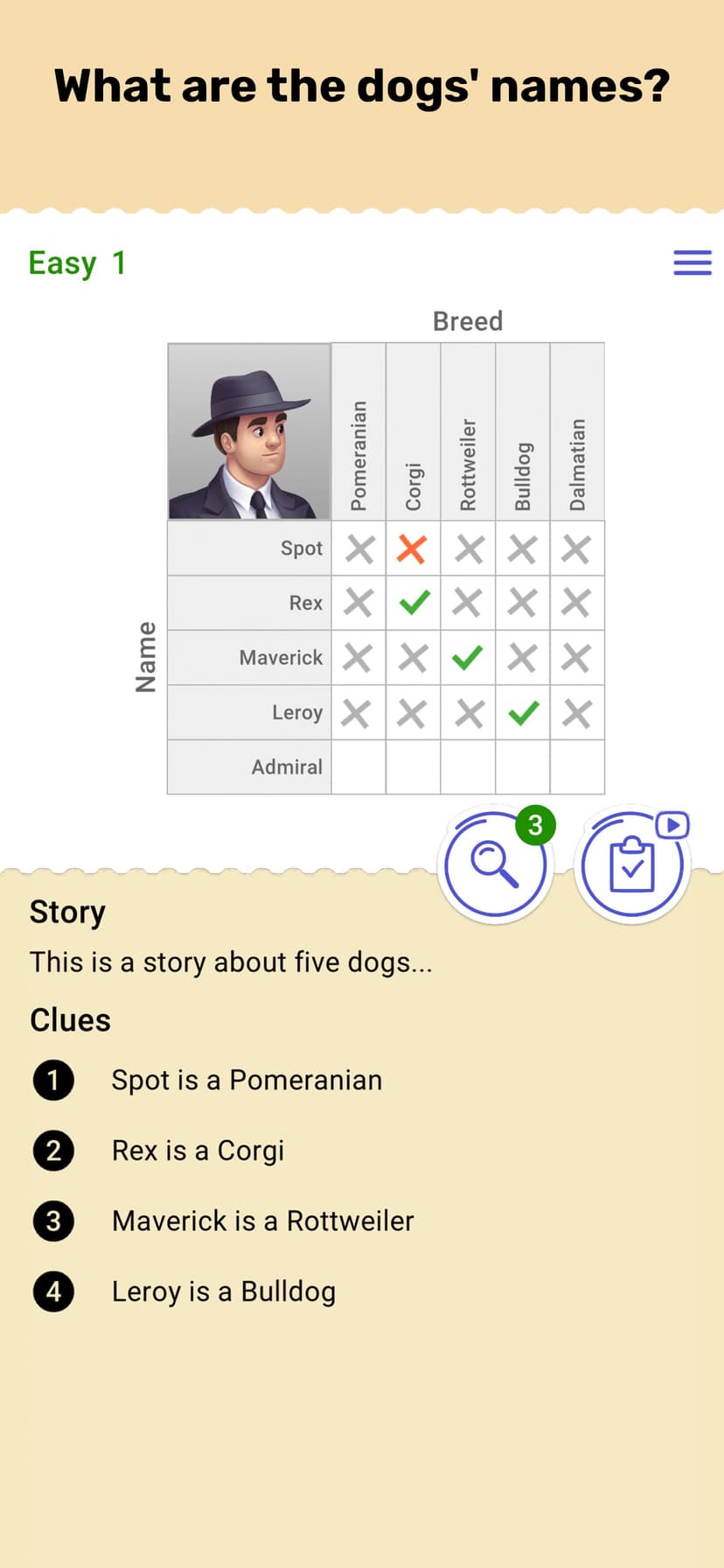 Cross Logic Puzzle Game screenshot 1 - screenshot