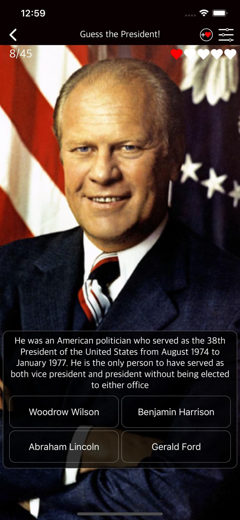 US President Political History screenshot 8 - screenshot