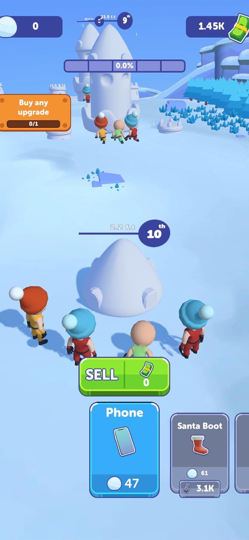 Snow Castle: Idle Clicker screenshot 2 - screenshot