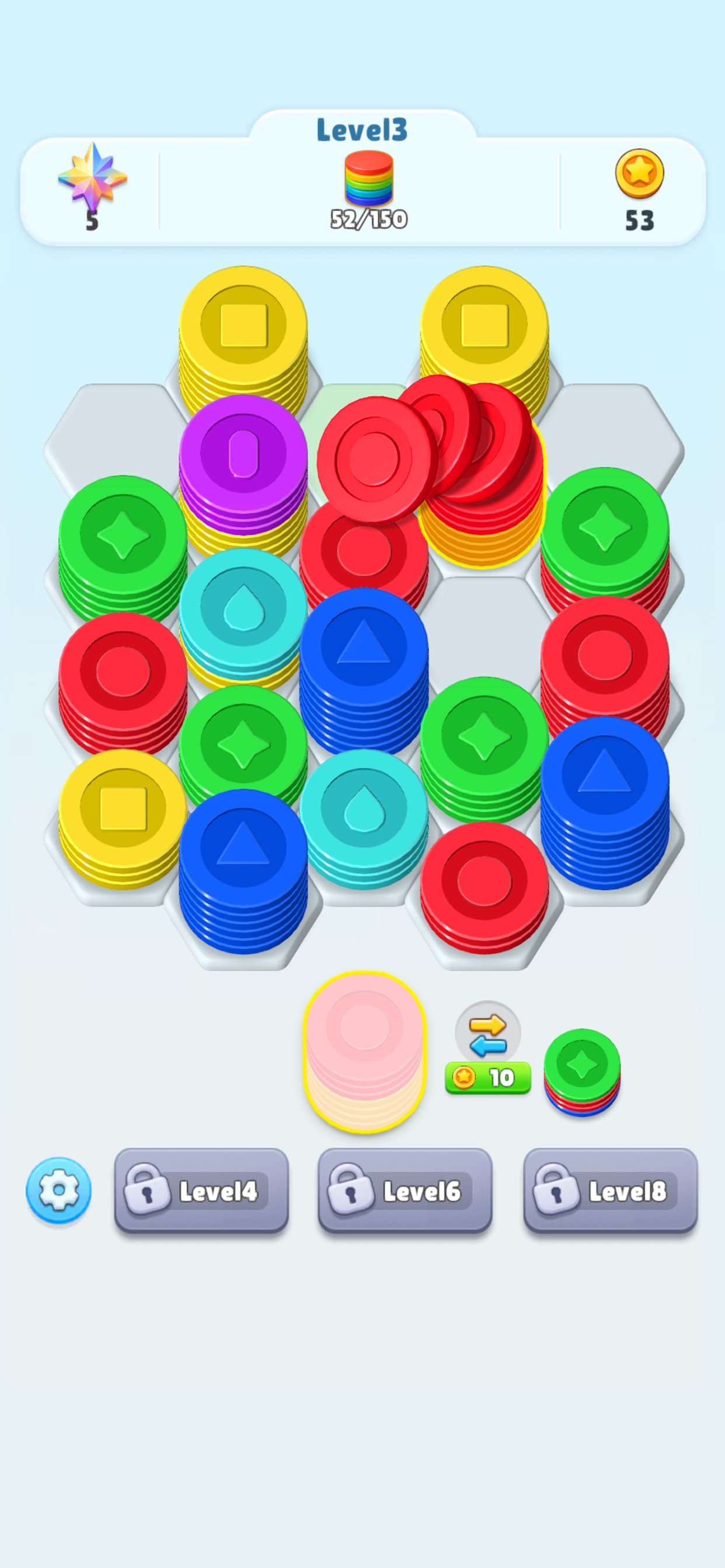Hexa Coin Match screenshot 1 - screenshot
