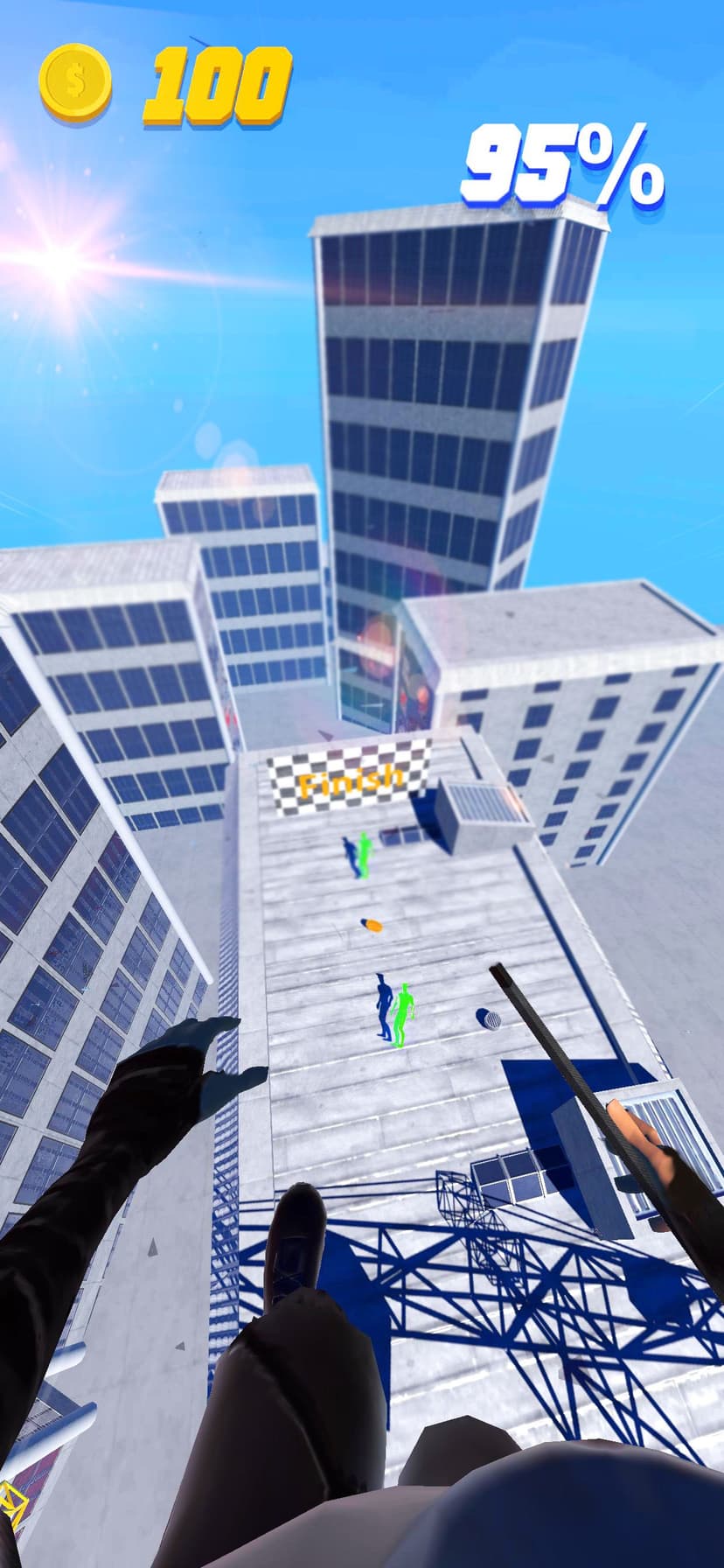 Rooftop Ninja Run screenshot 4 - screenshot