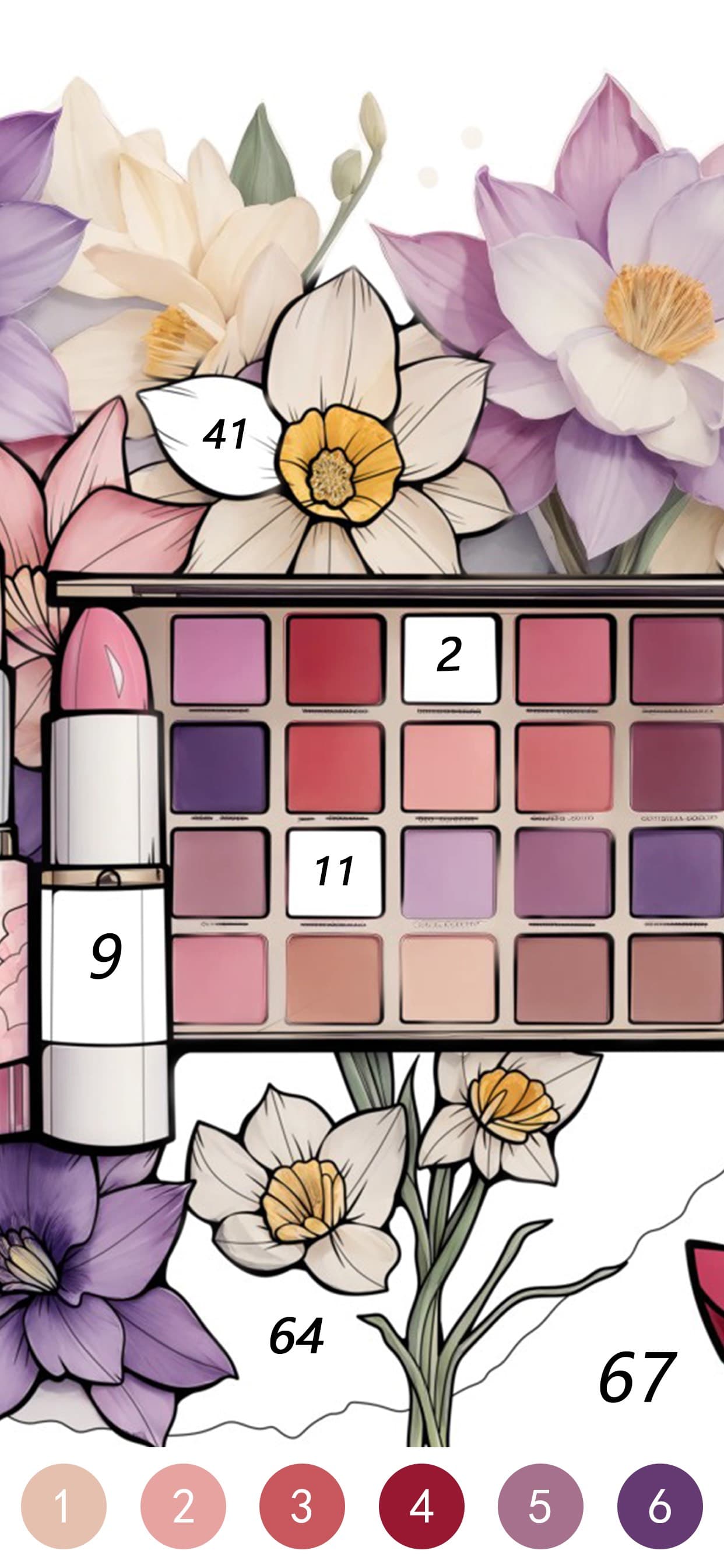 Makeup Color Paint By Number screenshot 7 - screenshot
