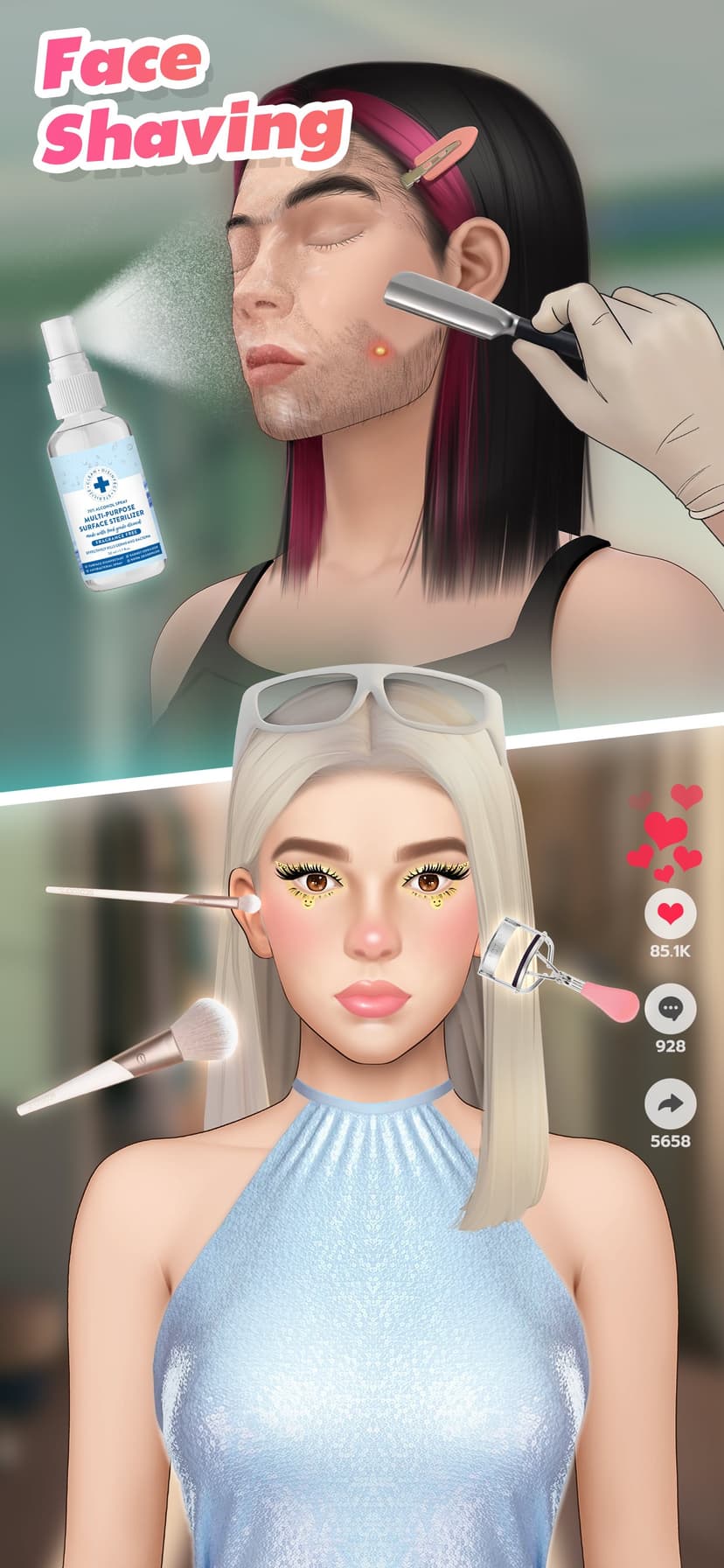 Makeup ASMR: Makeover Story screenshot 5 - screenshot
