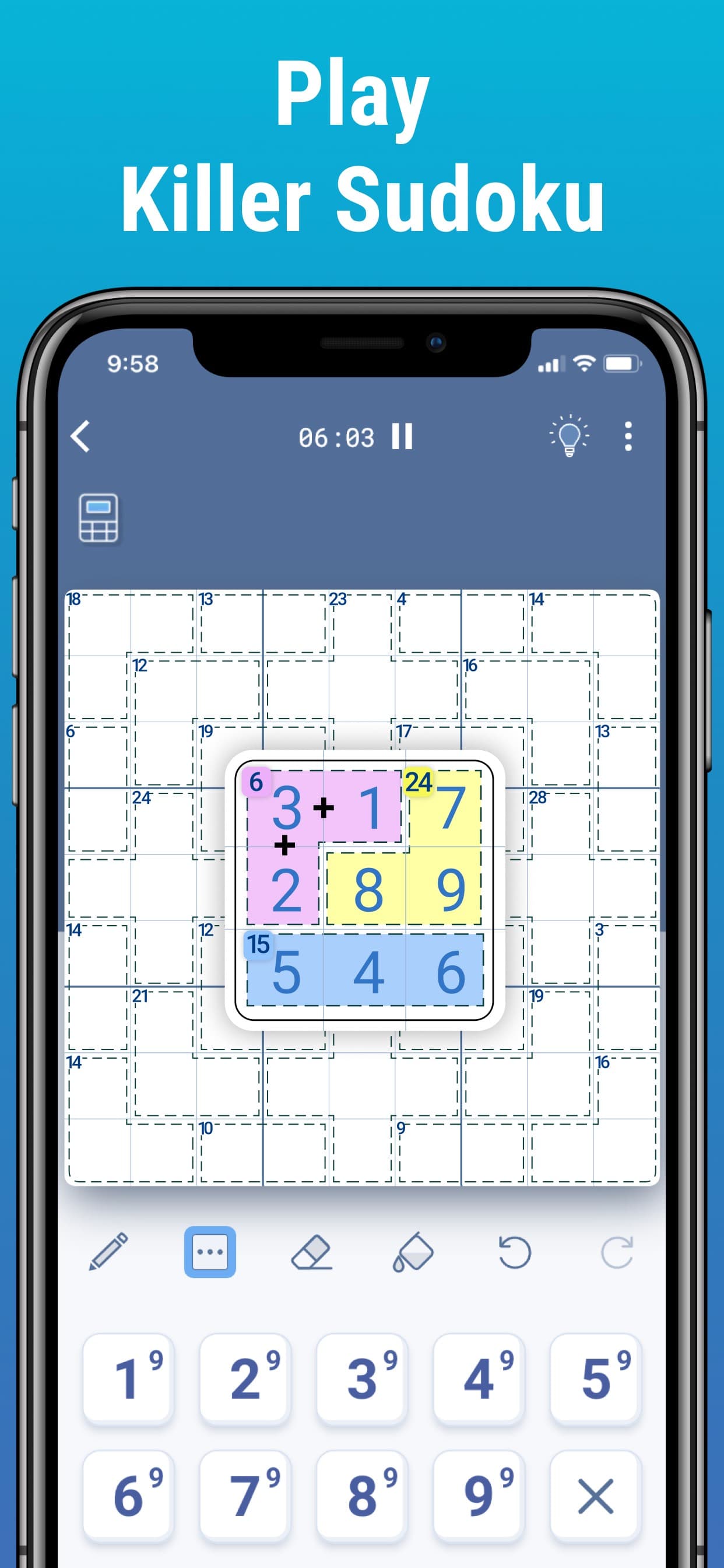 Killer Sudoku by Logic Wiz screenshot 2 - screenshot